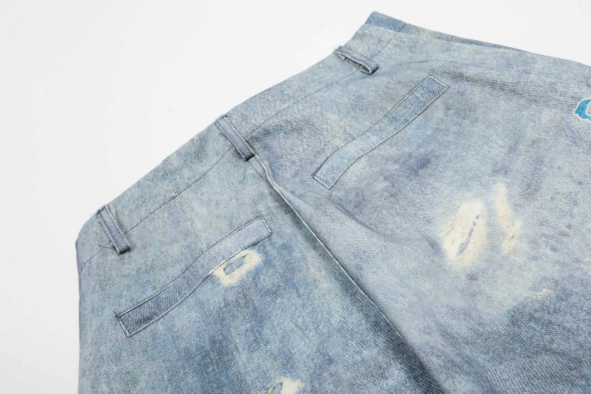 CLP Whimsical Distressed Stickers Cargo Denim Shorts-Shorts-S-Free Shipping Leatheretro