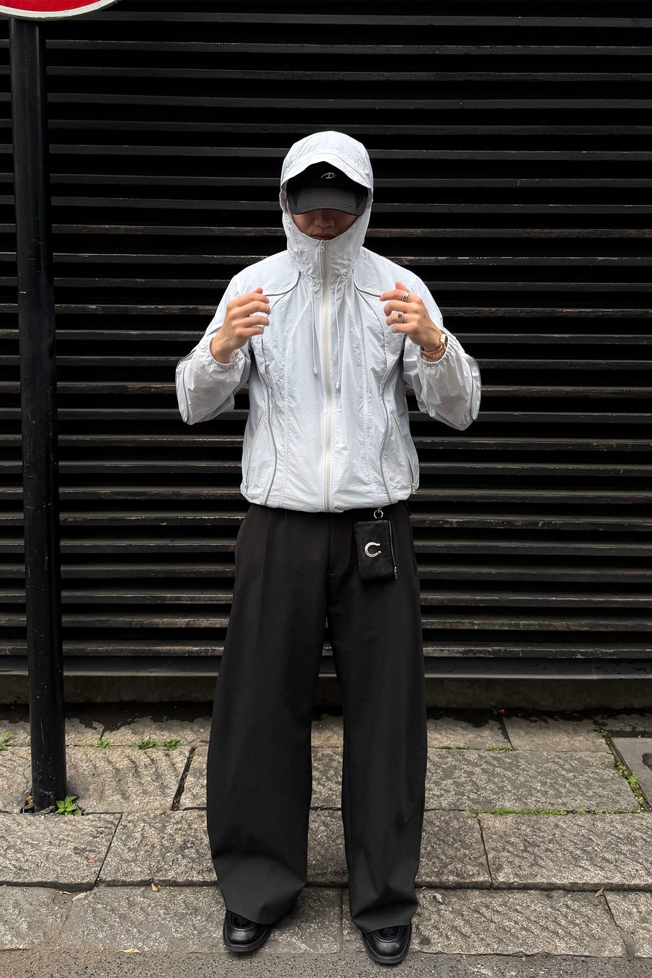 CATSSTAC Curved-Panel Lightweight UV Protection Jacket-Jacket-M (Preorder)-Light Gray-Free Shipping Leatheretro
