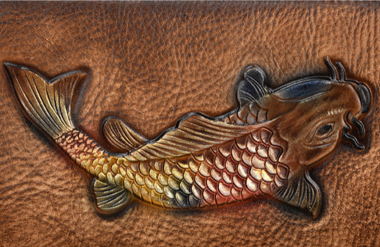 Vintage Genuine Leather Long Zip Wallet-Handbags, Wallets & Cases-Vintage Black-Free Shipping Leatheretro