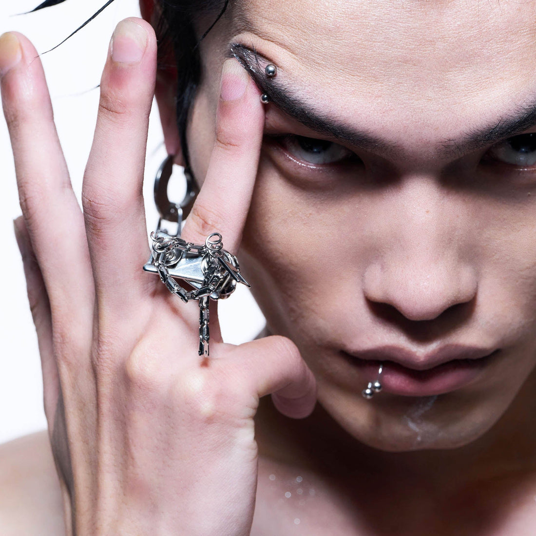 ILLUSORY Divergent Mechanical Twisted Ring-Ring-One Size (Adjustable)-Free Shipping Leatheretro