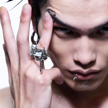 ILLUSORY Divergent Mechanical Twisted Ring-Ring-One Size (Adjustable)-Free Shipping Leatheretro