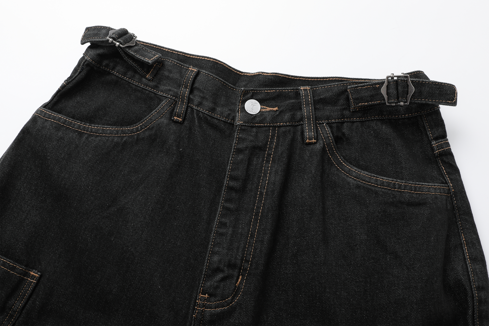 STEEPC Multi-Pocket Raw Denim Shorts-Shorts-S-Free Shipping Leatheretro