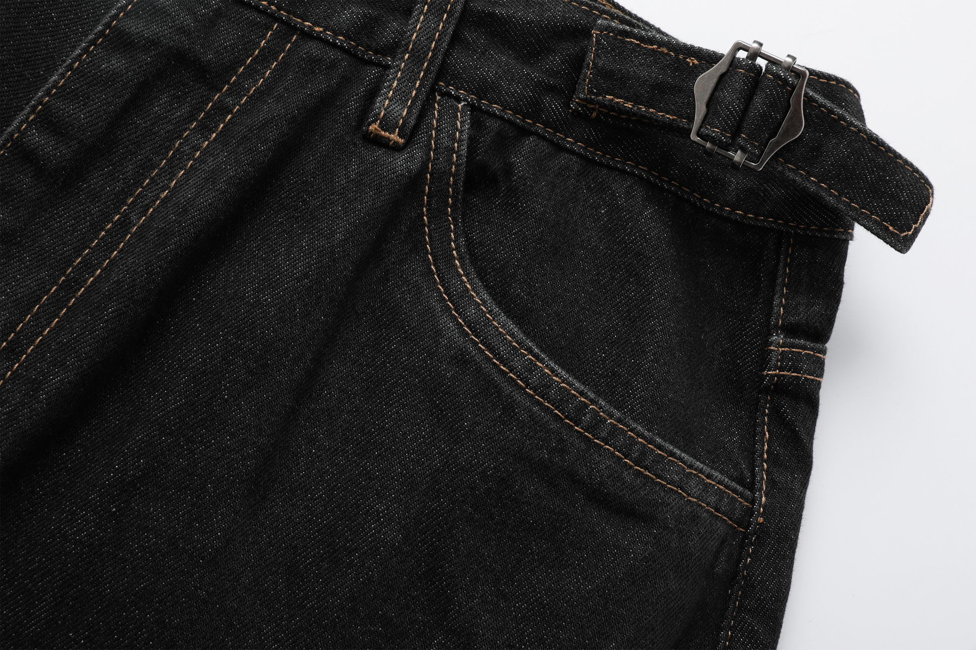 STEEPC Multi-Pocket Raw Denim Shorts-Shorts-S-Free Shipping Leatheretro