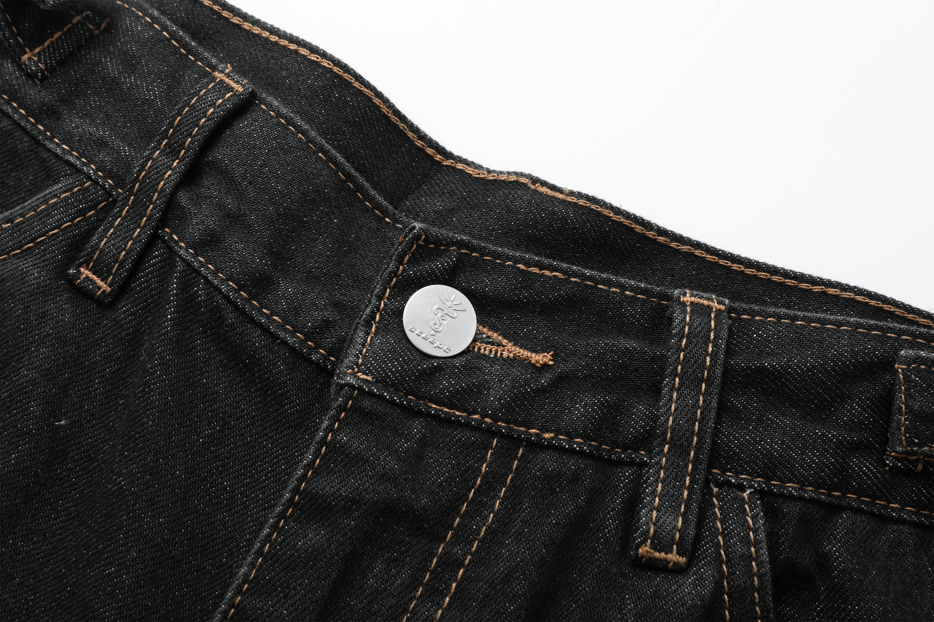 STEEPC Multi-Pocket Raw Denim Shorts-Shorts-S-Free Shipping Leatheretro