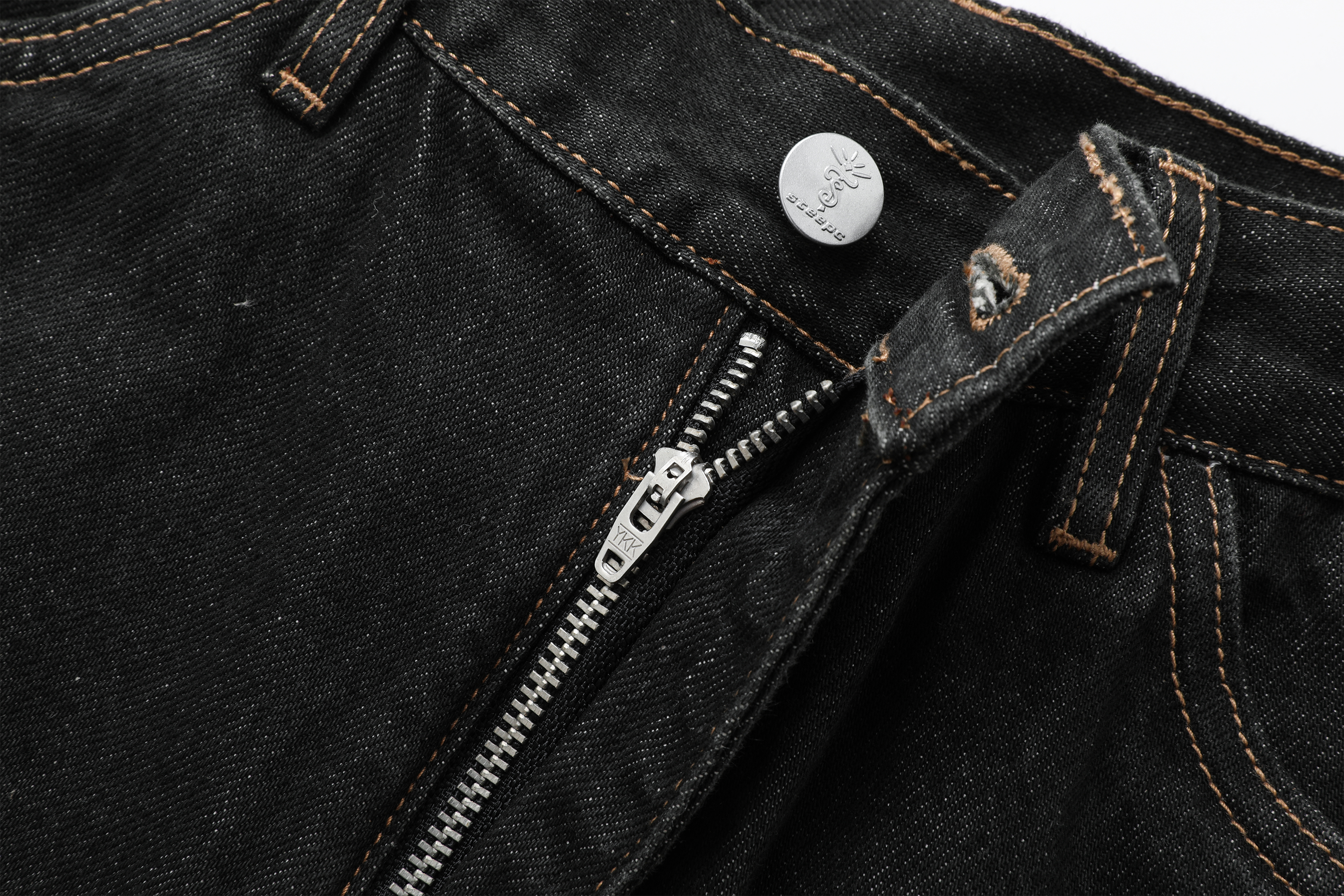 STEEPC Multi-Pocket Raw Denim Shorts-Shorts-S-Free Shipping Leatheretro