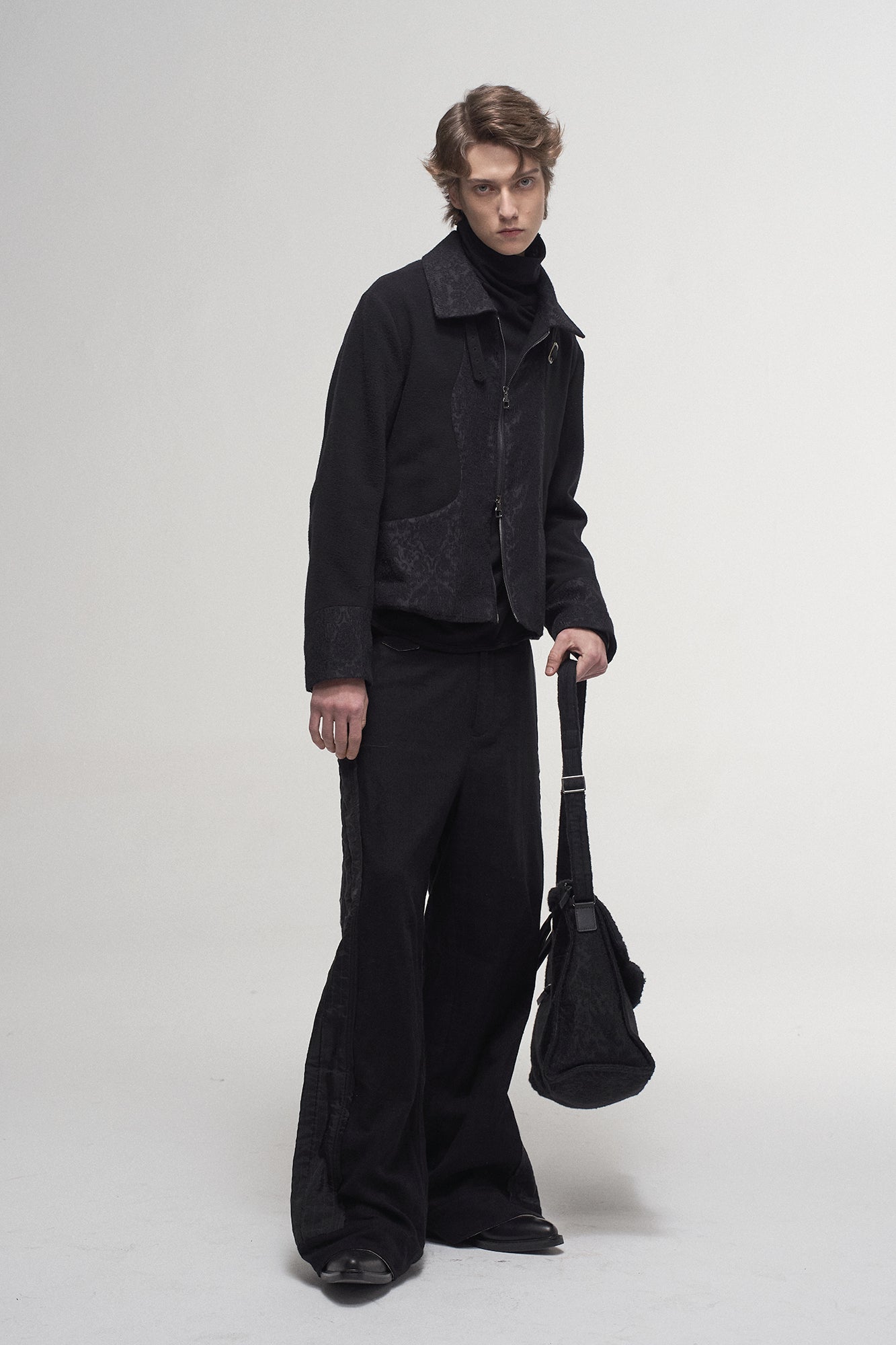 ILNya Nieternite Nifutur Jacquard Paneled Side Tab Jacket-Jacket-S(0)-Free Shipping Leatheretro