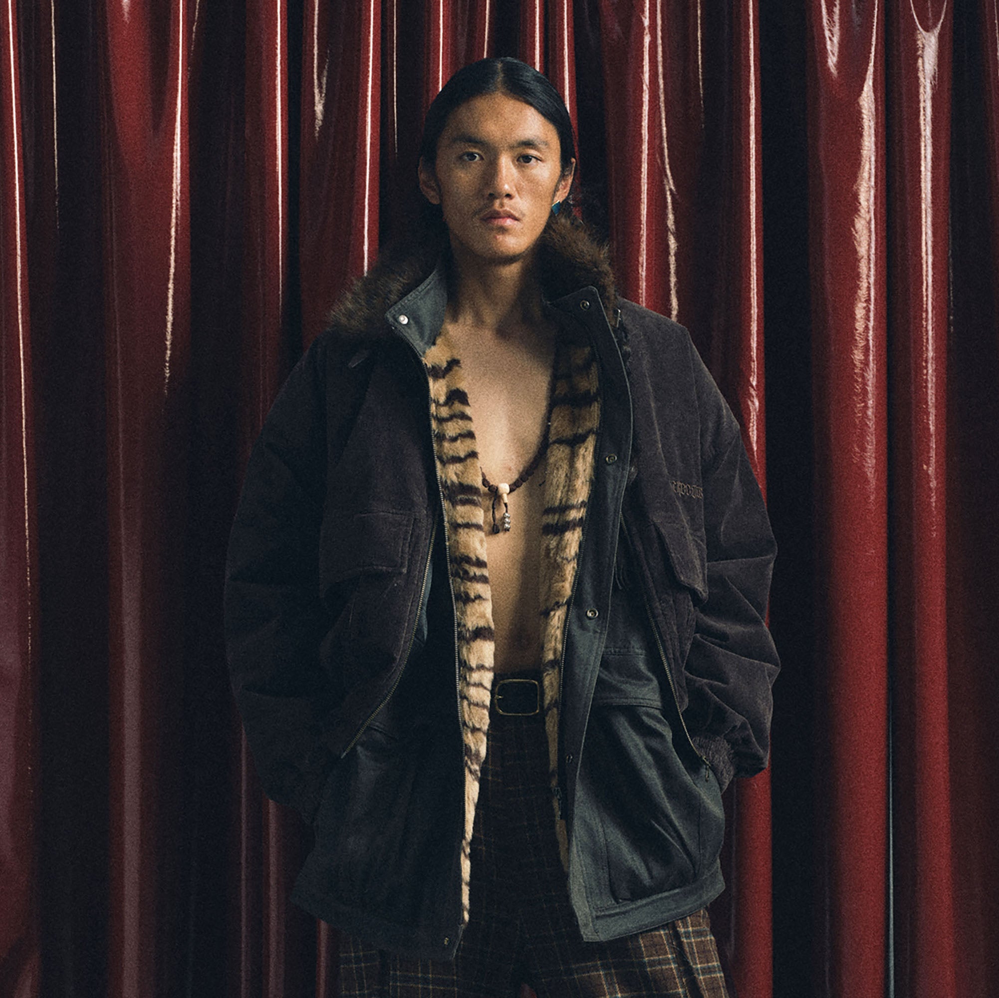 TRECLUB Faux Fur Collar Corduroy Jacket-Jacket-S (Preorder)-Free Shipping Leatheretro