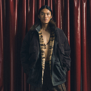 TRECLUB Faux Fur Collar Corduroy Jacket-Jacket-S (Preorder)-Free Shipping Leatheretro