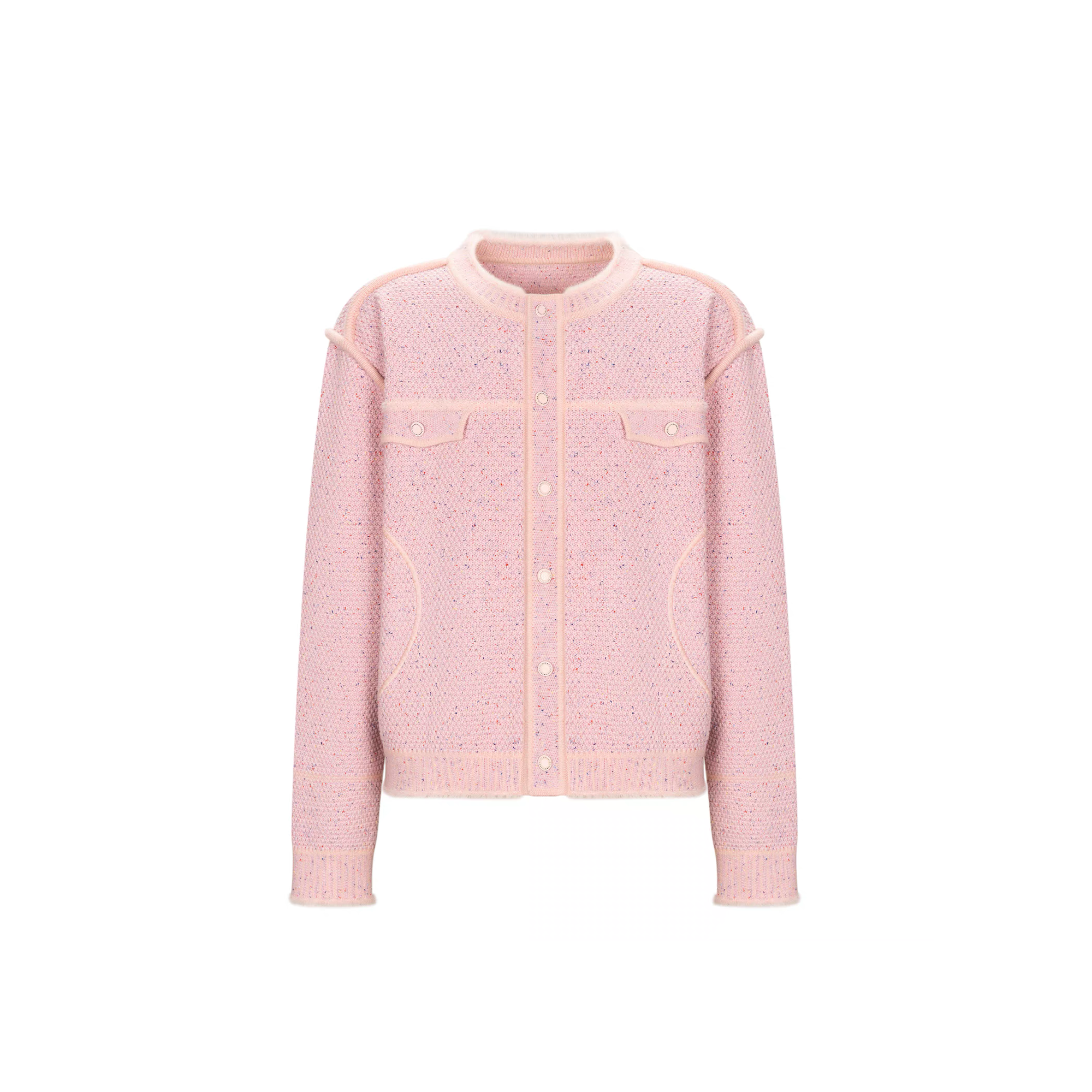 TIWILLTANG Contrast Stitch Knit Jacket