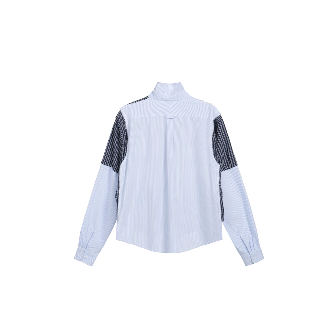 NOTHINGNESS WORLD Deconstructed Layered Graphic Spliced Shirt-Shirt-S-Free Shipping Leatheretro