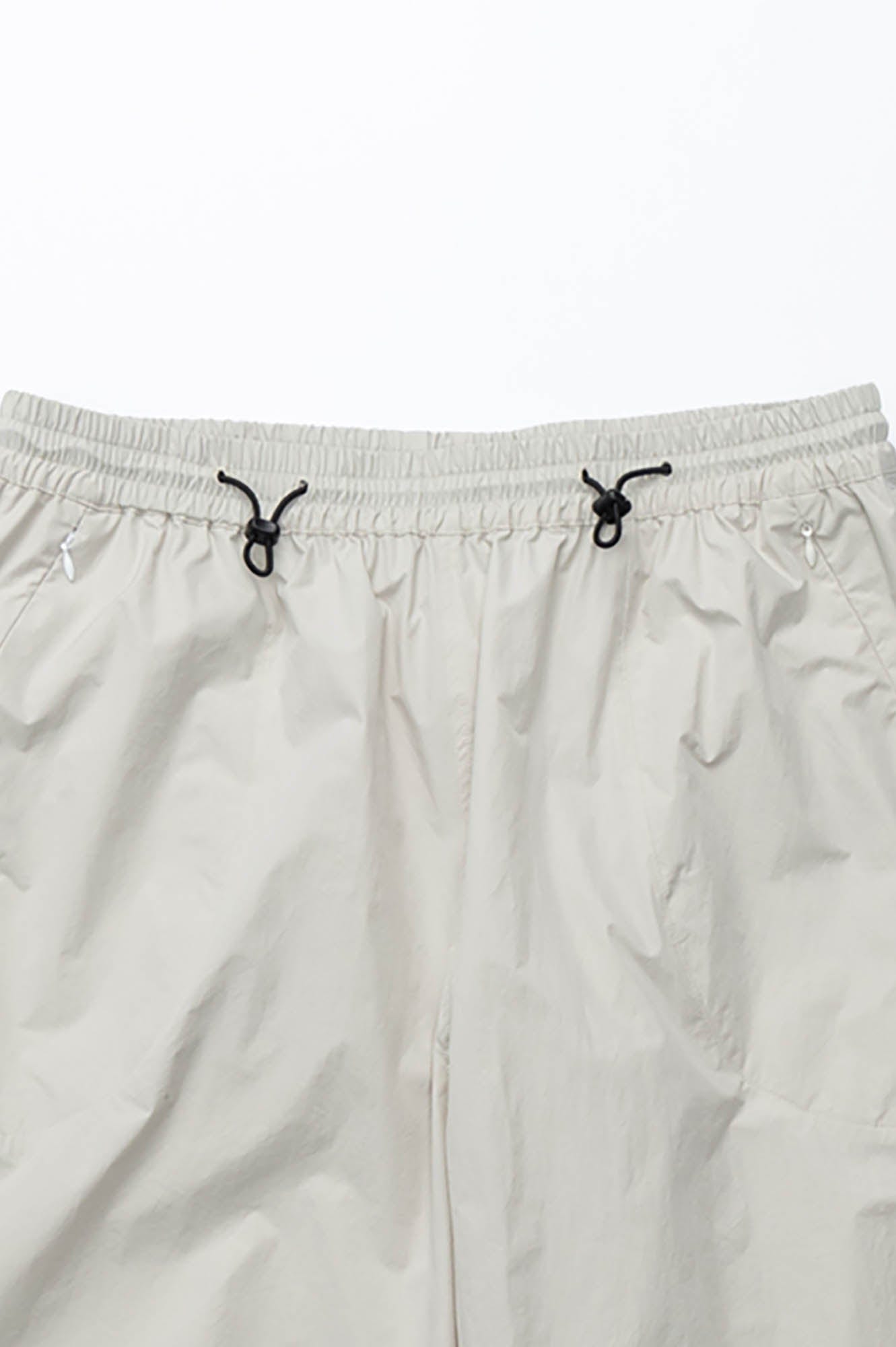 BANANA CLUB Quick-Dry Drawstring Crinkled Parachute Pants-Pants-S-White-Free Shipping Leatheretro