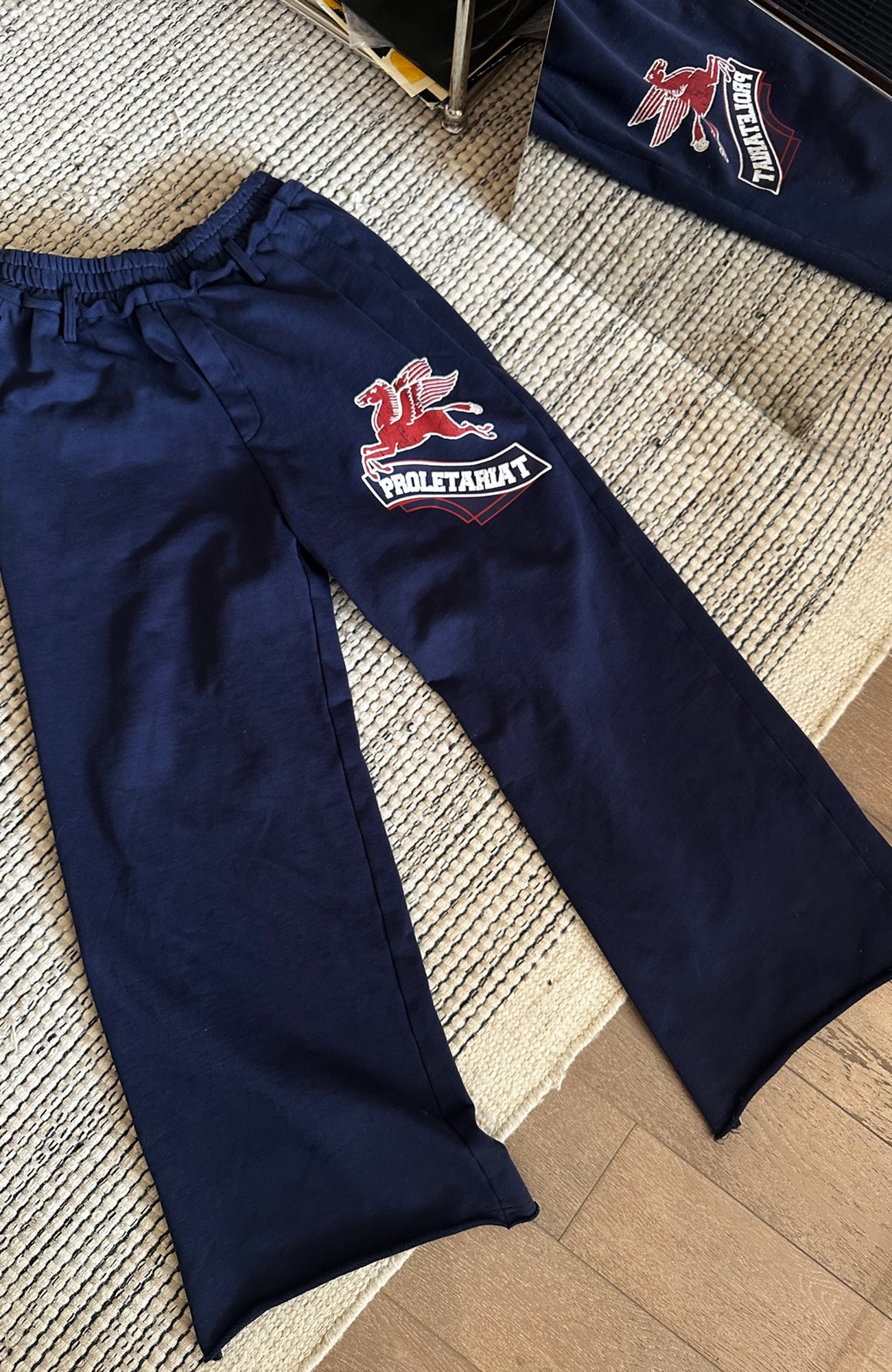 TRECLUB Washed Graphic Wide-Leg Sweatpants-Pants-S (Preorder)-Free Shipping Leatheretro
