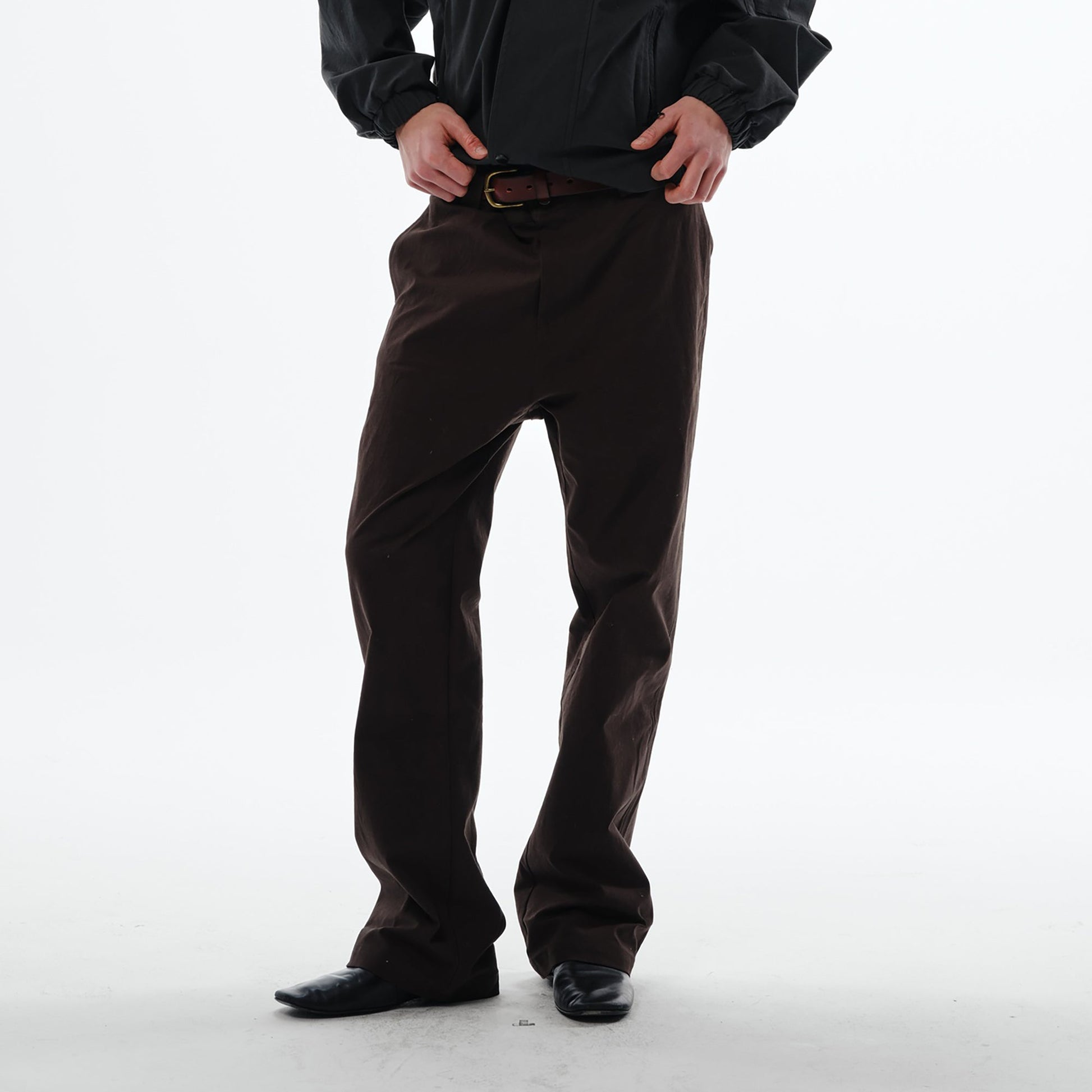 TRECLUB Retro Straight-Leg Trousers-Pants-S-Free Shipping Leatheretro