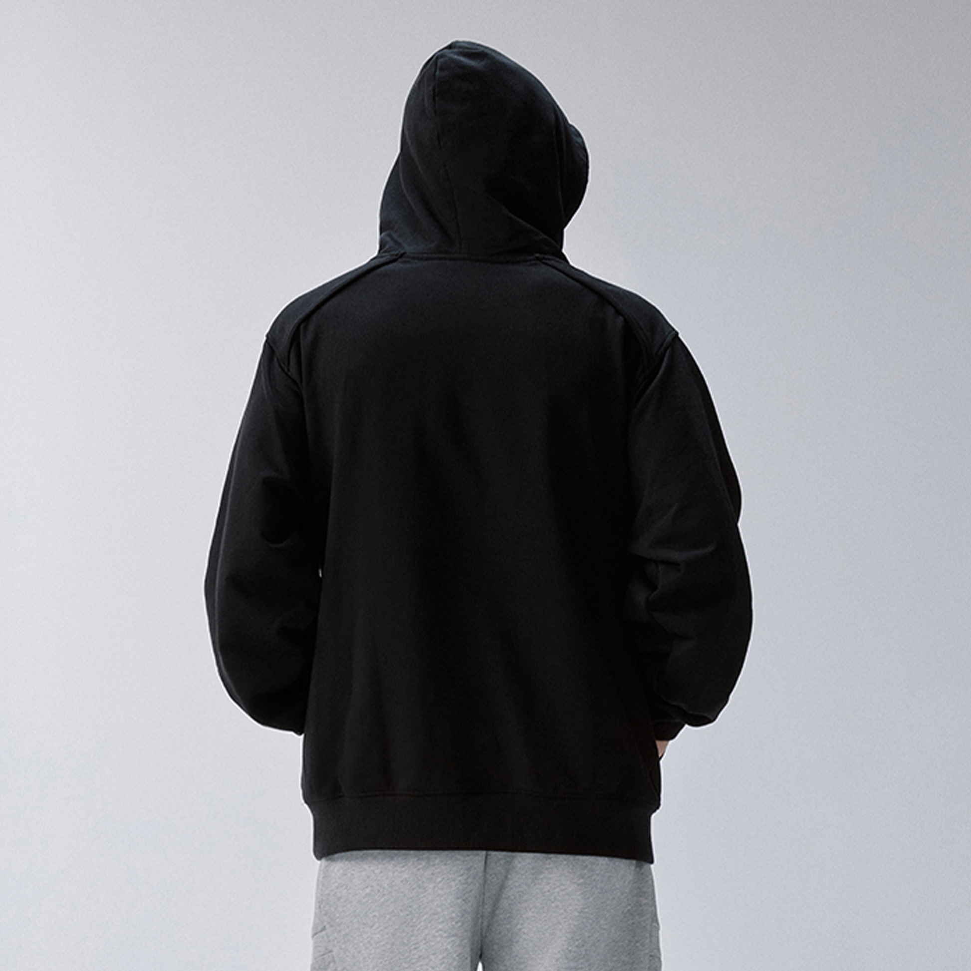 F2CE Essential Metal Badge Snap Hoodie-Hoodie-S-Black-Free Shipping Leatheretro