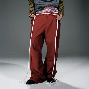 TRECLUB Distressed Wrinkled Cargo Pants-Pants-S-Free Shipping Leatheretro