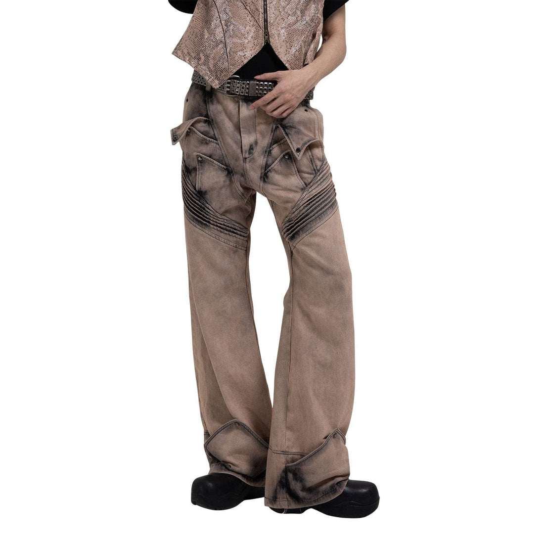 DND4DES Deconstructed Desert Petals Jeans-Jeans-S-Free Shipping Leatheretro