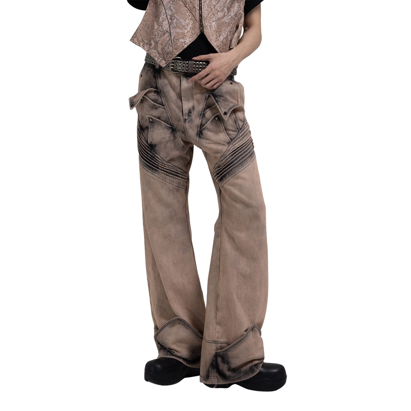 DND4DES Deconstructed Desert Petals Jeans-Jeans-S-Free Shipping Leatheretro