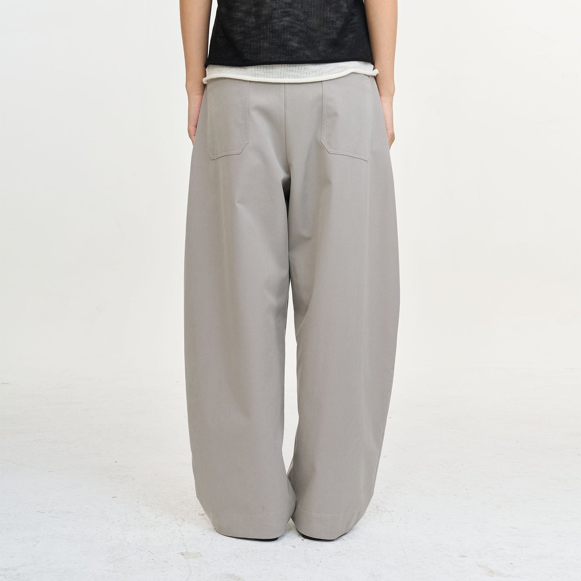 LEONSENSE Pleated Tencel Oversized Curved Pants-Jeans-S-Free Shipping Leatheretro