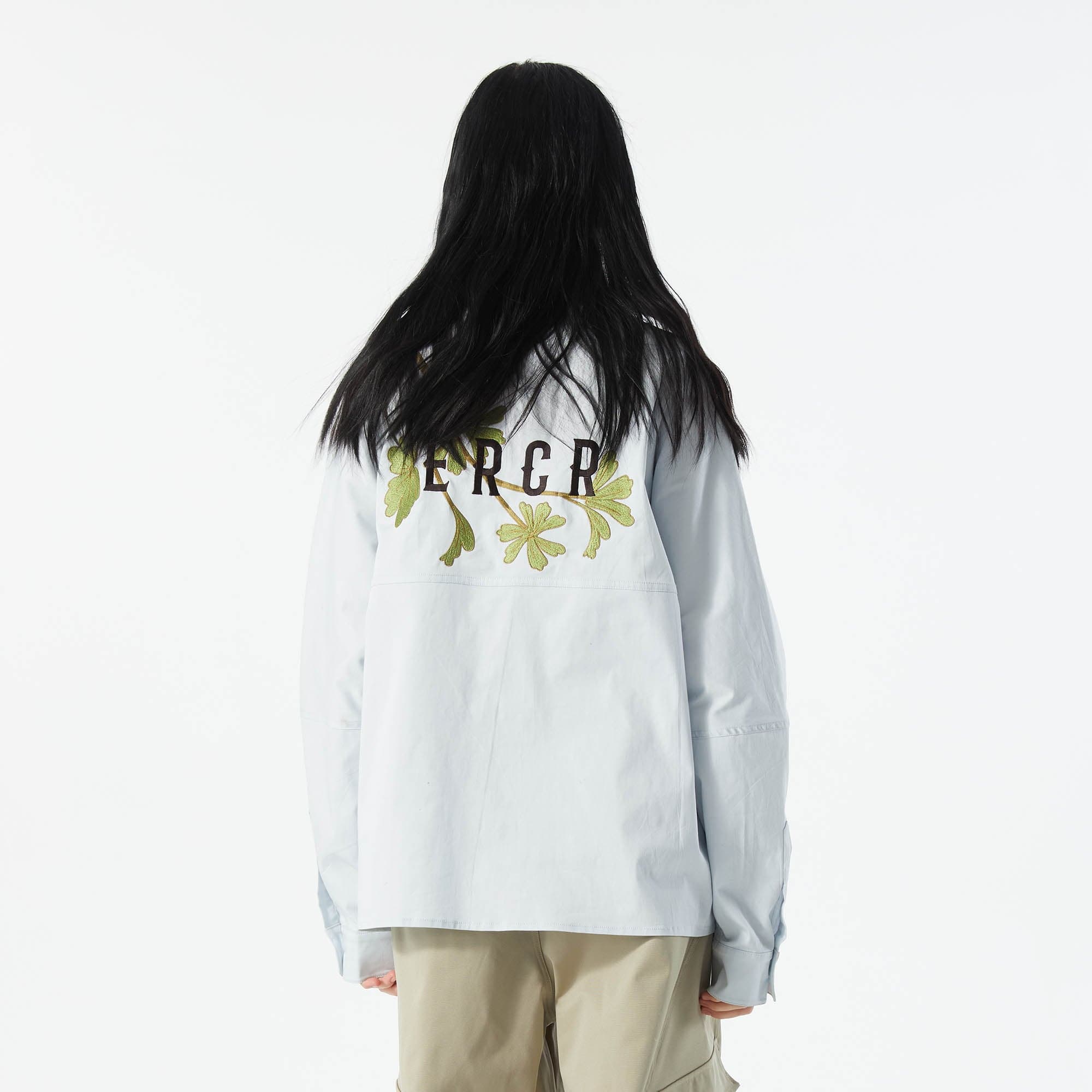 ERROR CODE ROBOT Botanical Embroidered Logo Shirt-Shirt-S-Free Shipping Leatheretro