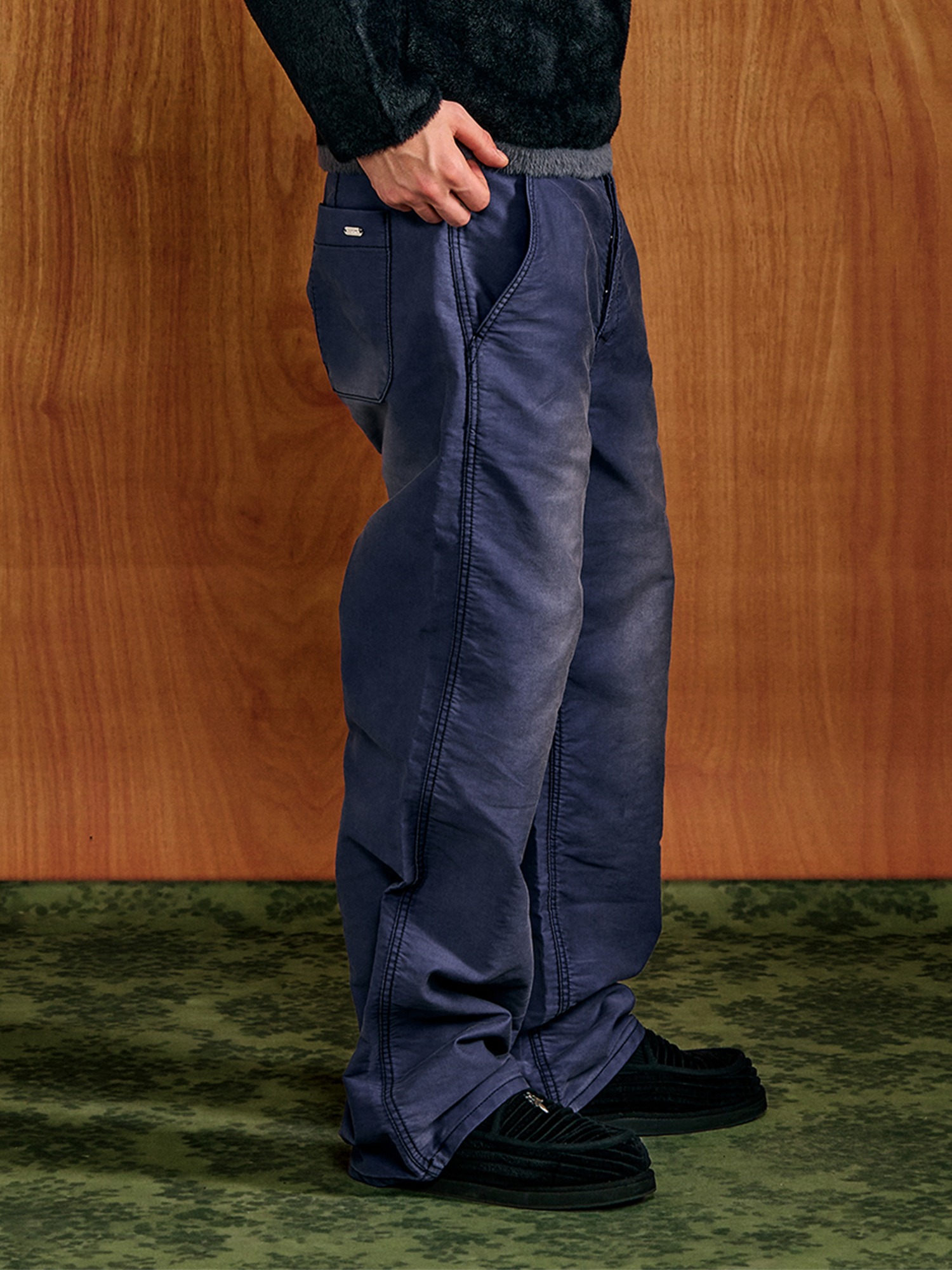 PMW Retro Washed Crinkled Wide-Leg Jeans-Jeans-S-Blue-Free Shipping Leatheretro