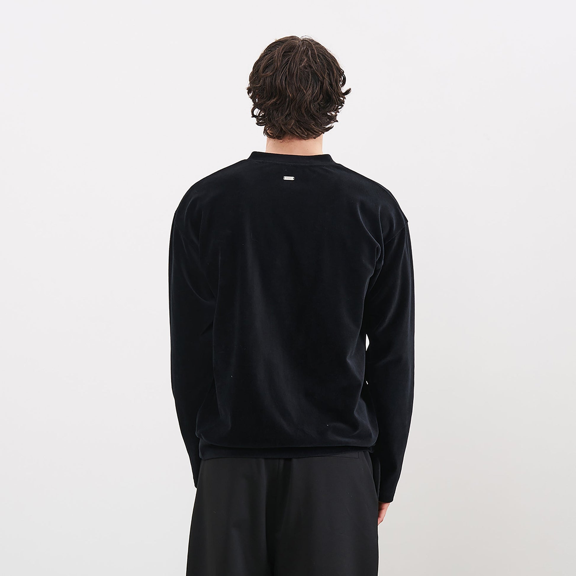 PMW Essential Velvet V-Neck Long Sleeve-L/S Tee-S-Free Shipping Leatheretro