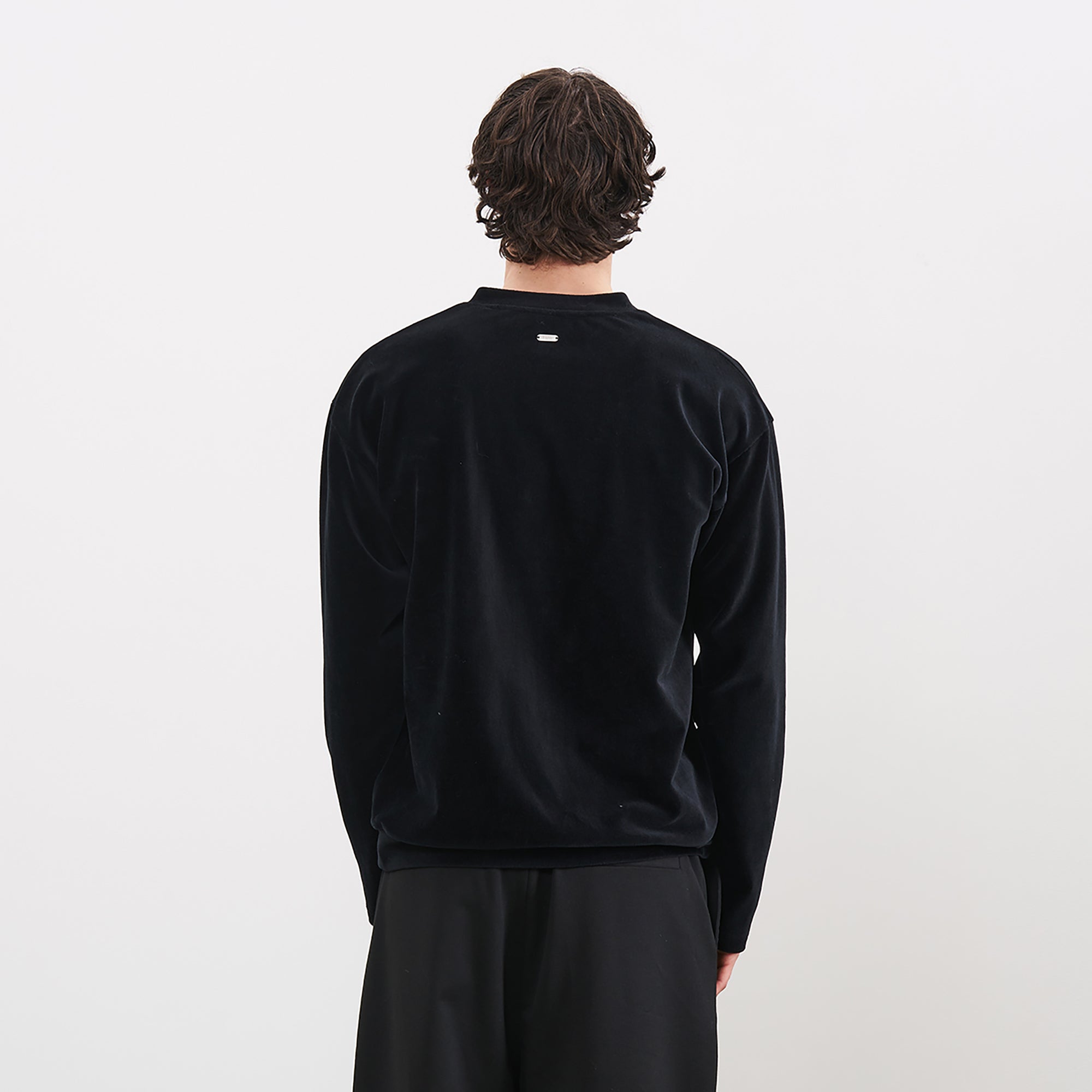 PMW Essential Velvet V-Neck Long Sleeve-L/S Tee-S-Free Shipping Leatheretro