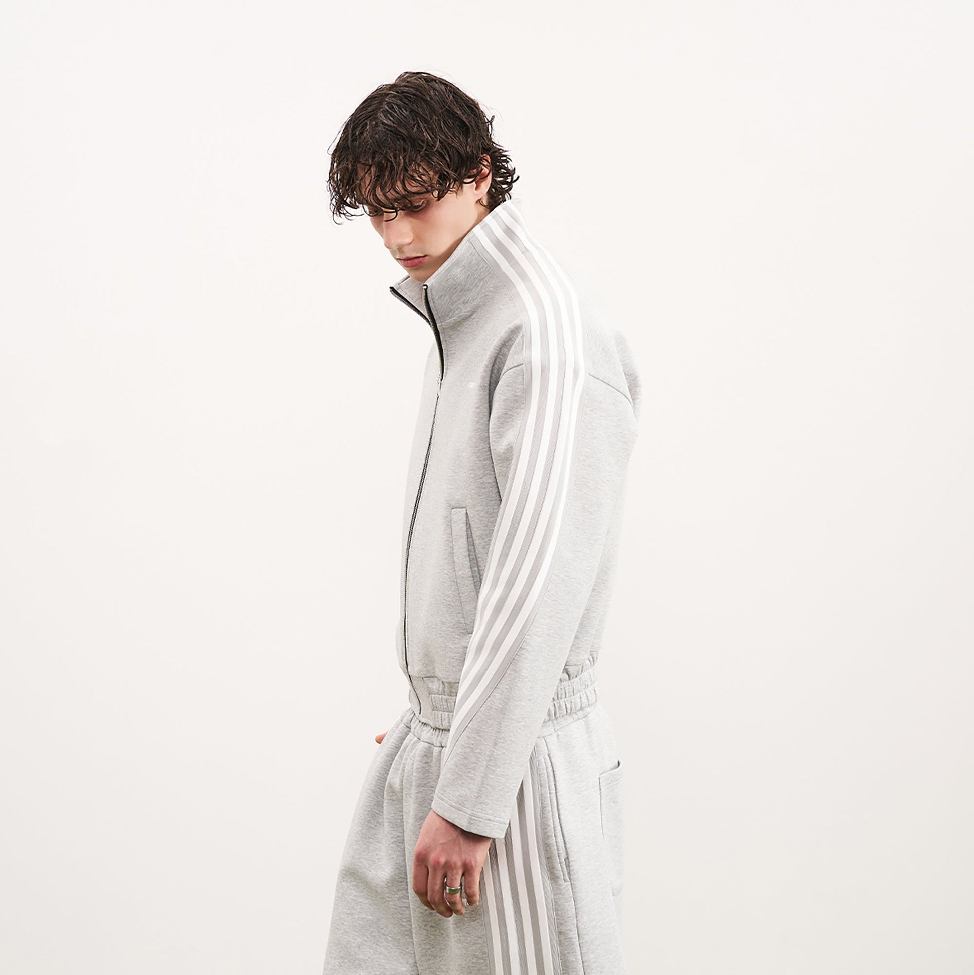 PMW Retro Curved Stripe Track Jacket-Jacket-XS-Free Shipping Leatheretro