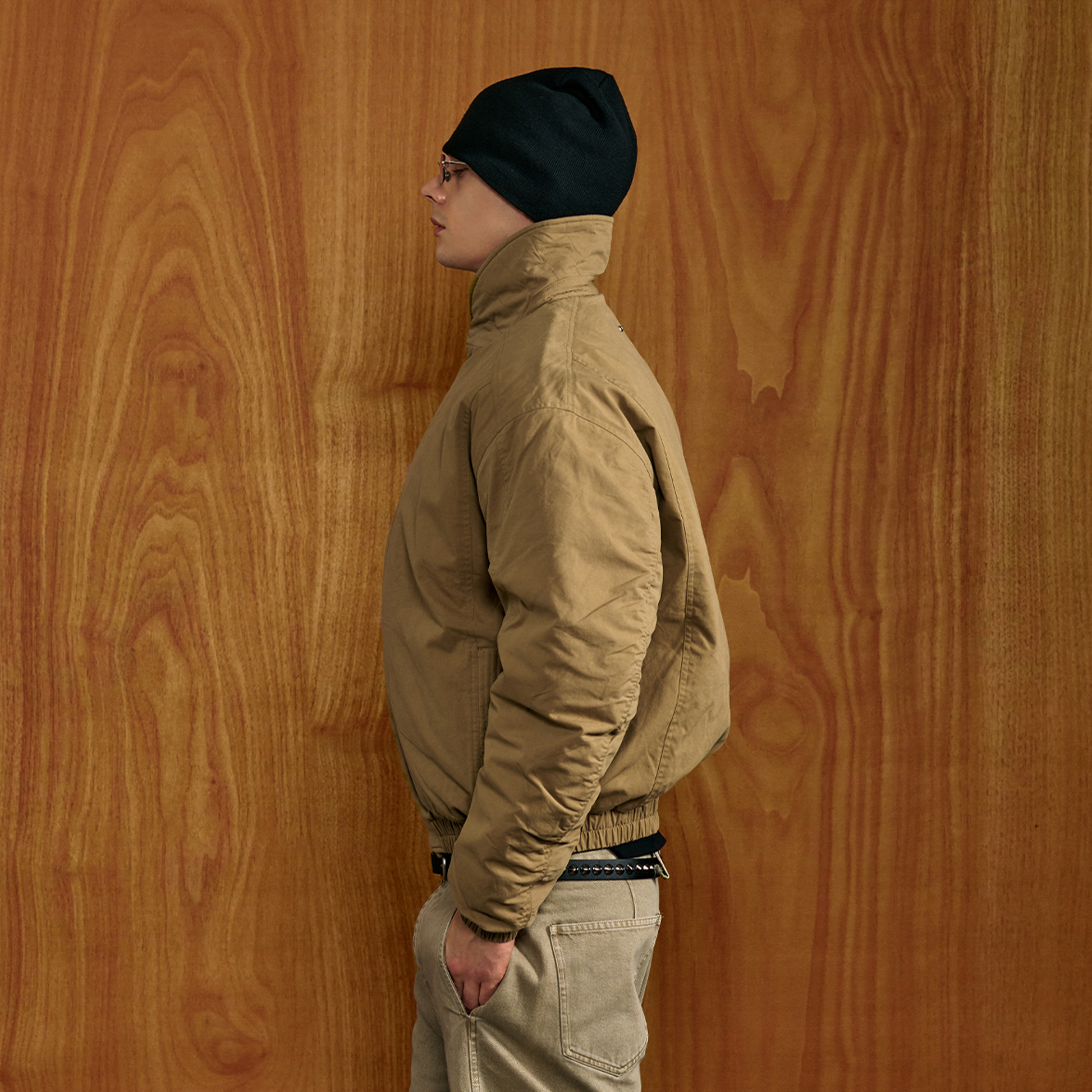 PMW Essential Stand-Collar Padded Jacket-Jacket-S-Brown-Free Shipping Leatheretro