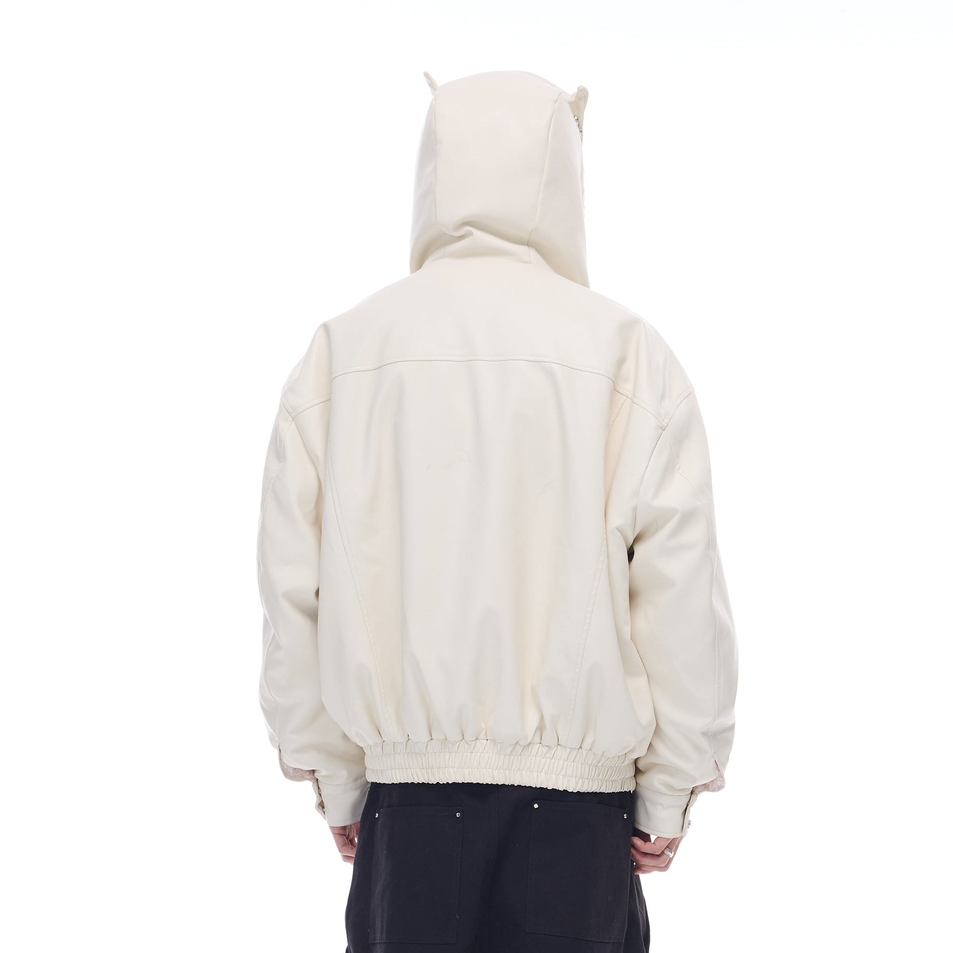 WHISTLEHUNTER Devil Horn Fleece-Lined Hooded Jacket-Jacket-S£¨Preorder£©-Free Shipping Leatheretro