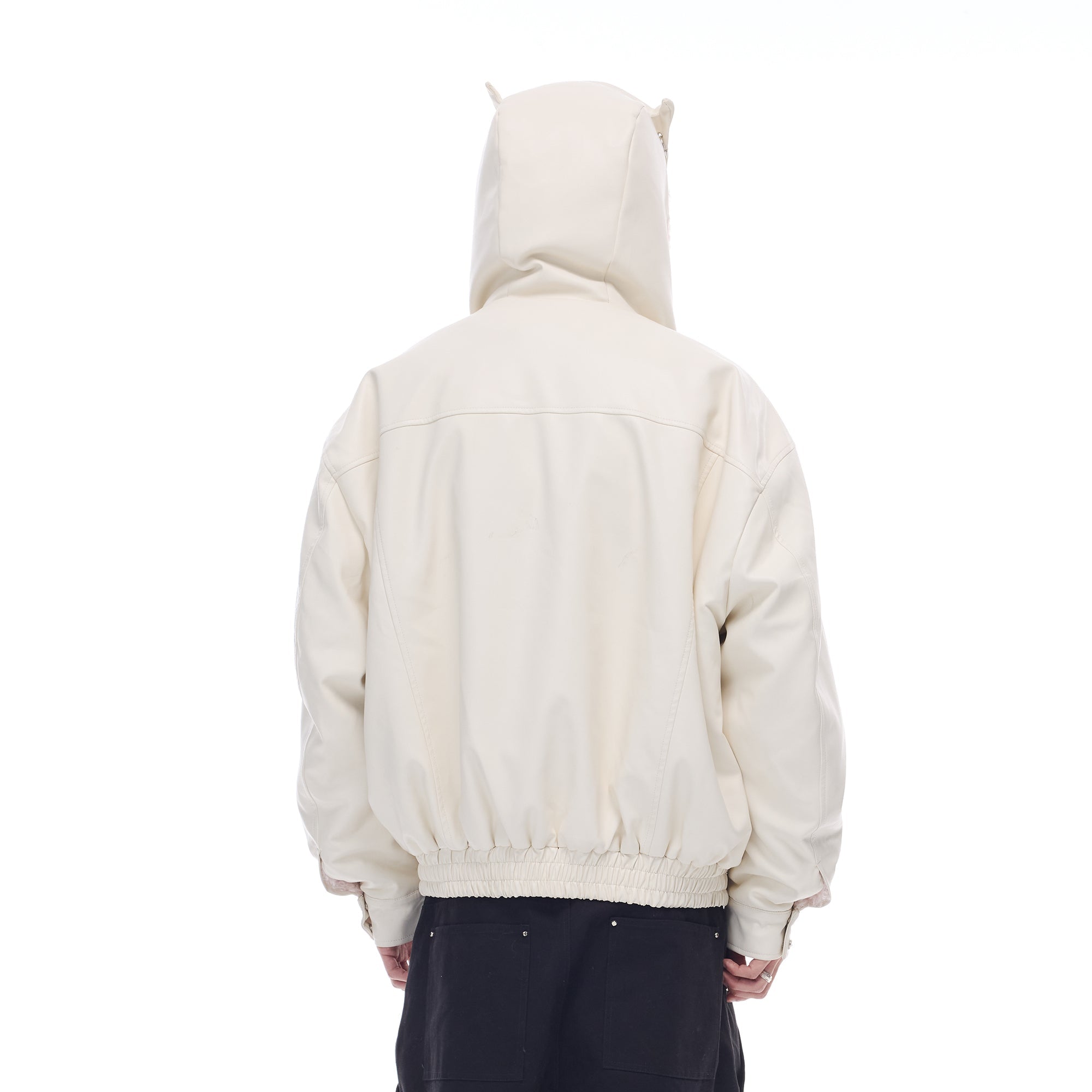 WHISTLEHUNTER Devil Horn Fleece-Lined Hooded Jacket-Jacket-S£¨Preorder£©-Free Shipping Leatheretro