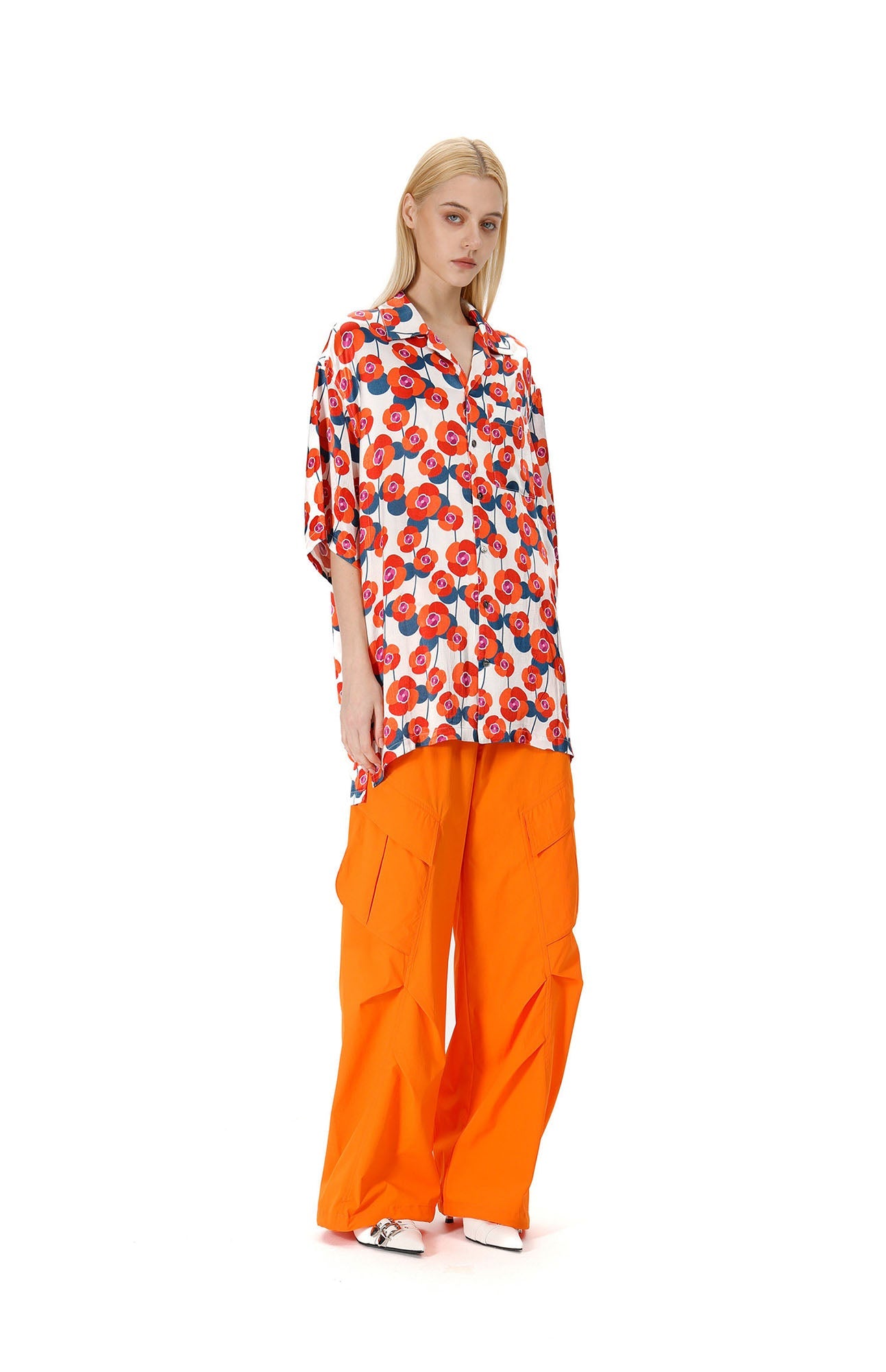 VANN VALRENCE Bloom Full-Print Half Shirt-Shirt-S-Free Shipping Leatheretro