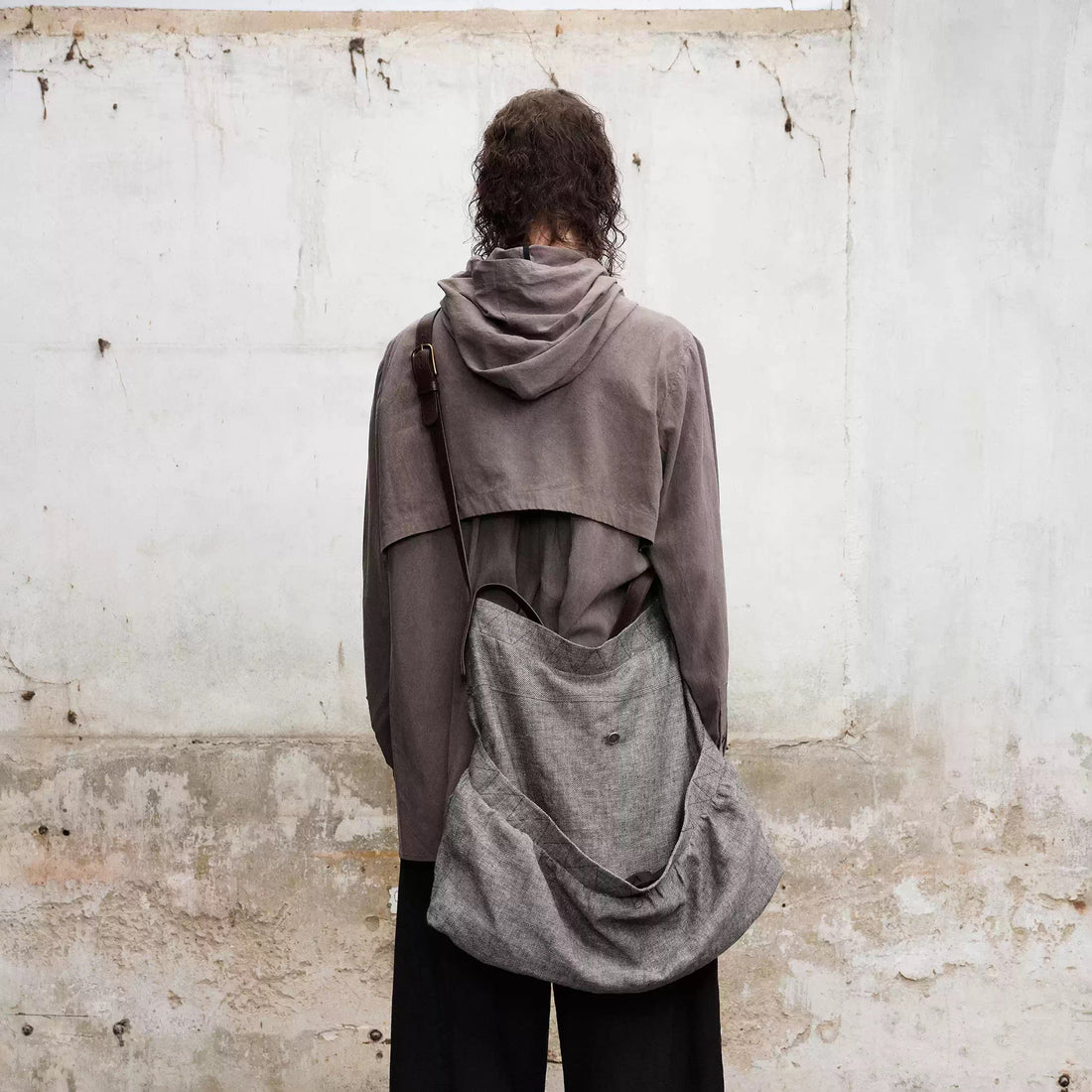 ILNya Nieternite Nifutur Draped Hooded Overshirt-Shirt-S(0)-Free Shipping Leatheretro