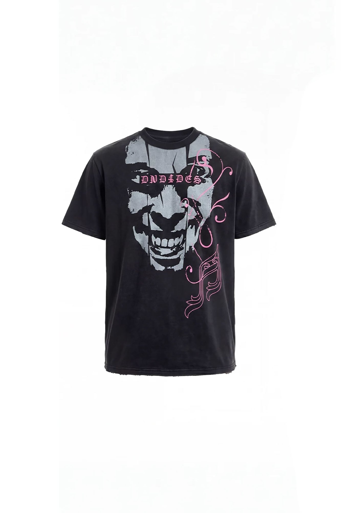 DND4DES Washed Punk Graphic T-Shirt-T Shirt-S-Free Shipping Leatheretro