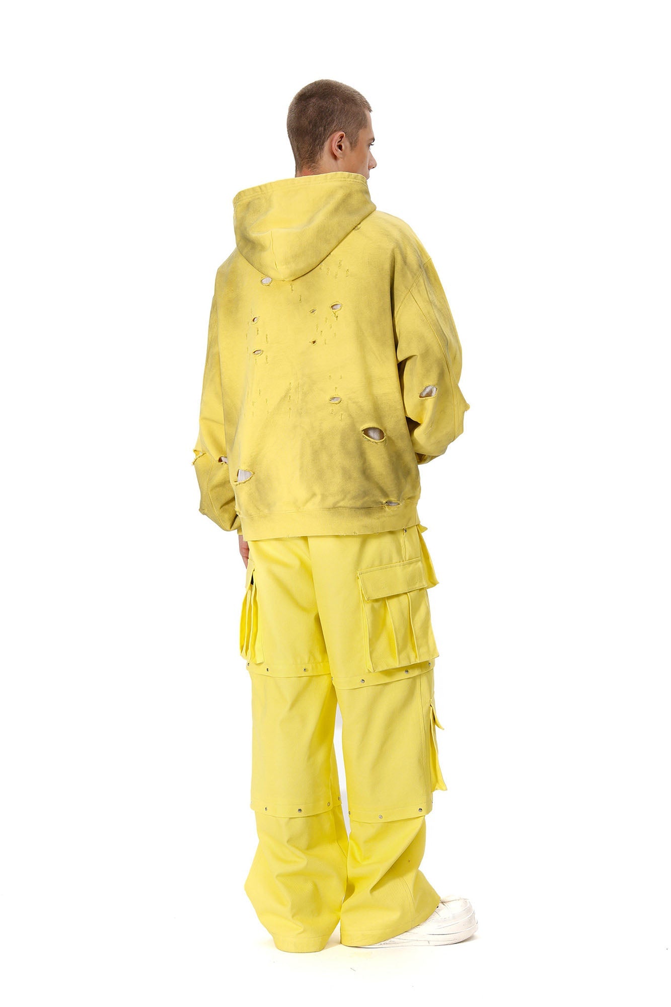 VANN VALRENCE Washed Reversible Distressed Hoodie-Hoodie-S-Free Shipping Leatheretro
