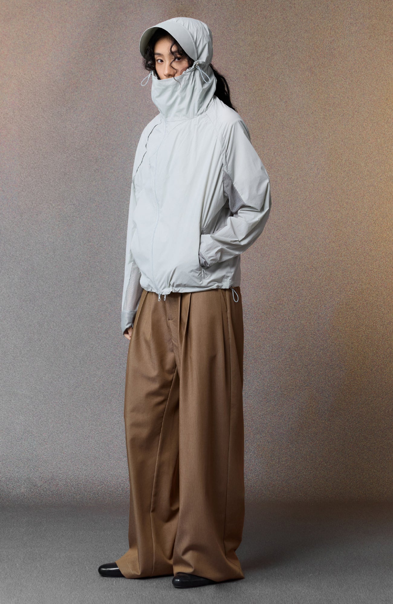 ALVNG AR ANTS Multi-Pleat Straight-Leg Trousers-Pants-XS (Preorder)-Black-Free Shipping Leatheretro