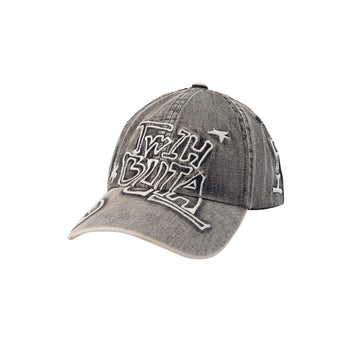 TWINBUTA Washed Embroidered LOGO Denim Cap-Hat, Cap, Beanie-One size-Free Shipping Leatheretro