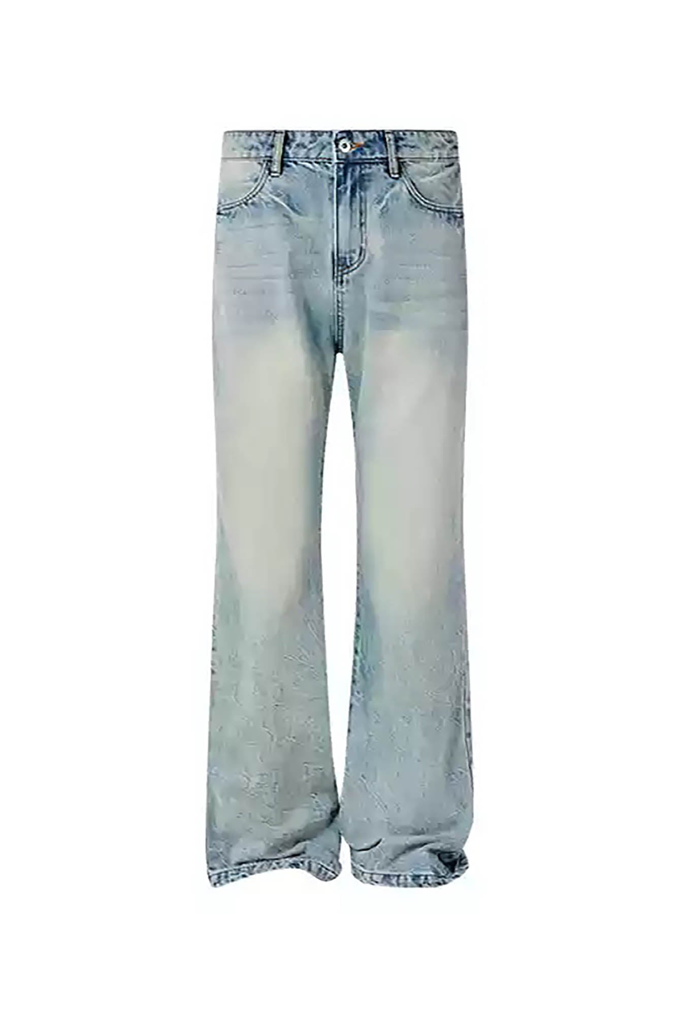 KREATE Classic Washed Straight-Leg Jeans-Jeans-S-Blue-Free Shipping Leatheretro