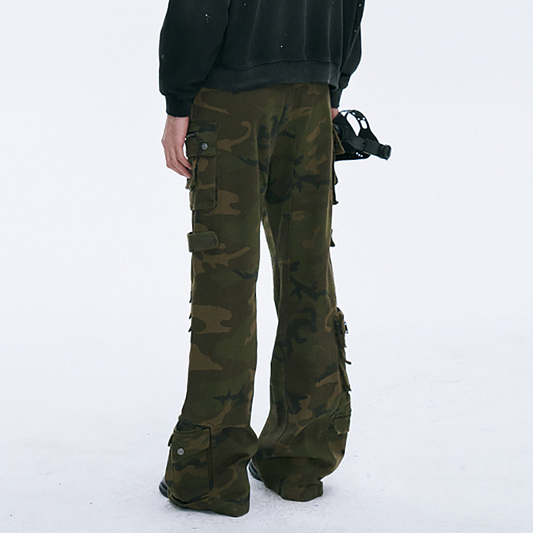 CATSSTAC Multi-Pocket Camo Cargo Pants-Pants-M-Free Shipping Leatheretro