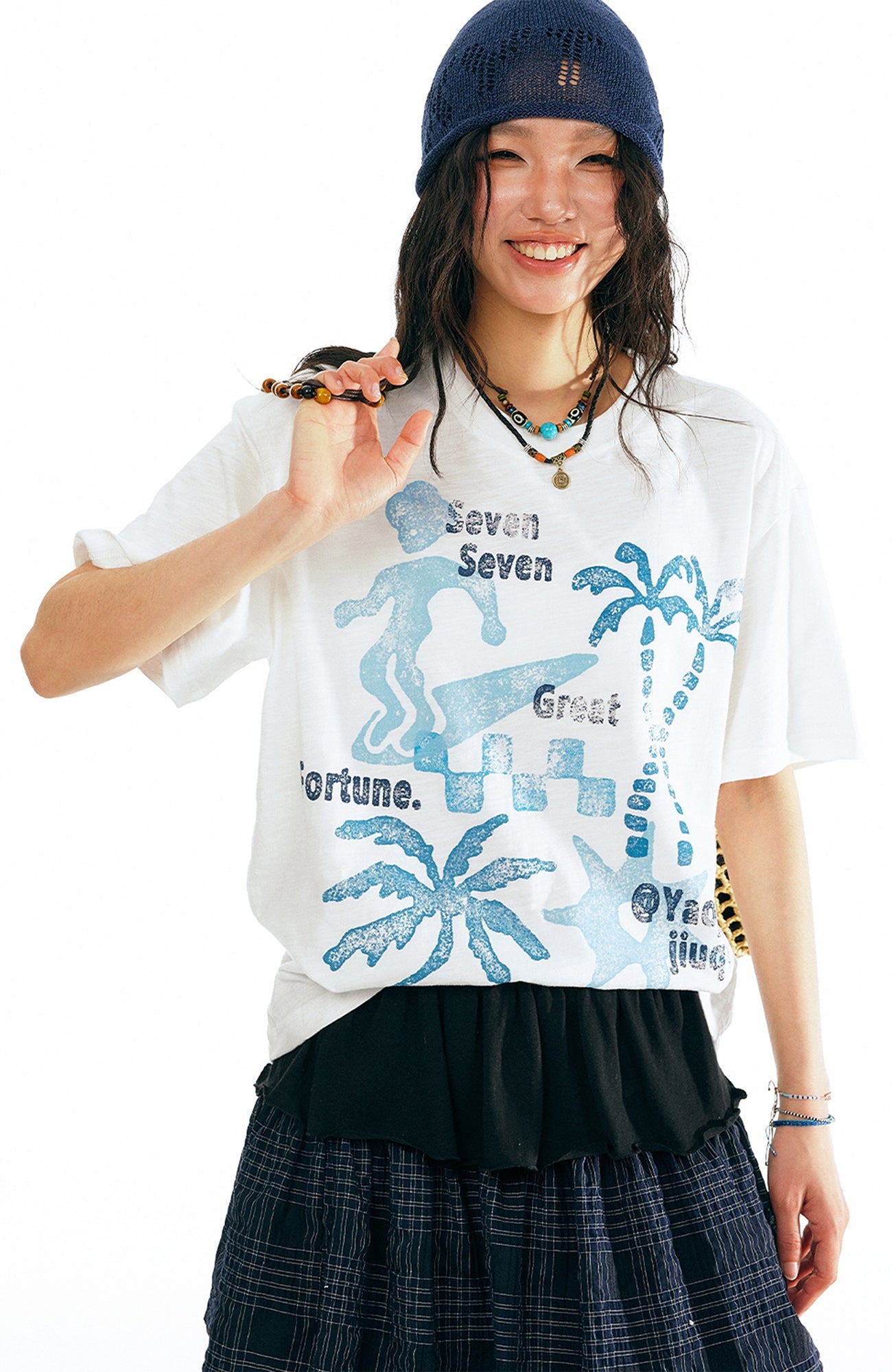 1997 POSTOFFICE Tropical Graphic T-Shirt-T Shirt-S (Preorder)-Black-Free Shipping Leatheretro