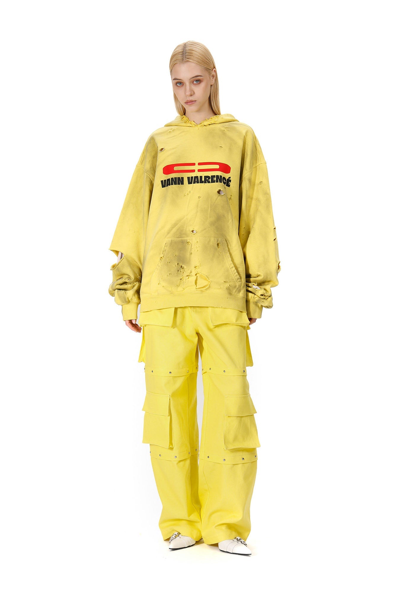 VANN VALRENCE Washed Reversible Distressed Hoodie-Hoodie-S-Free Shipping Leatheretro