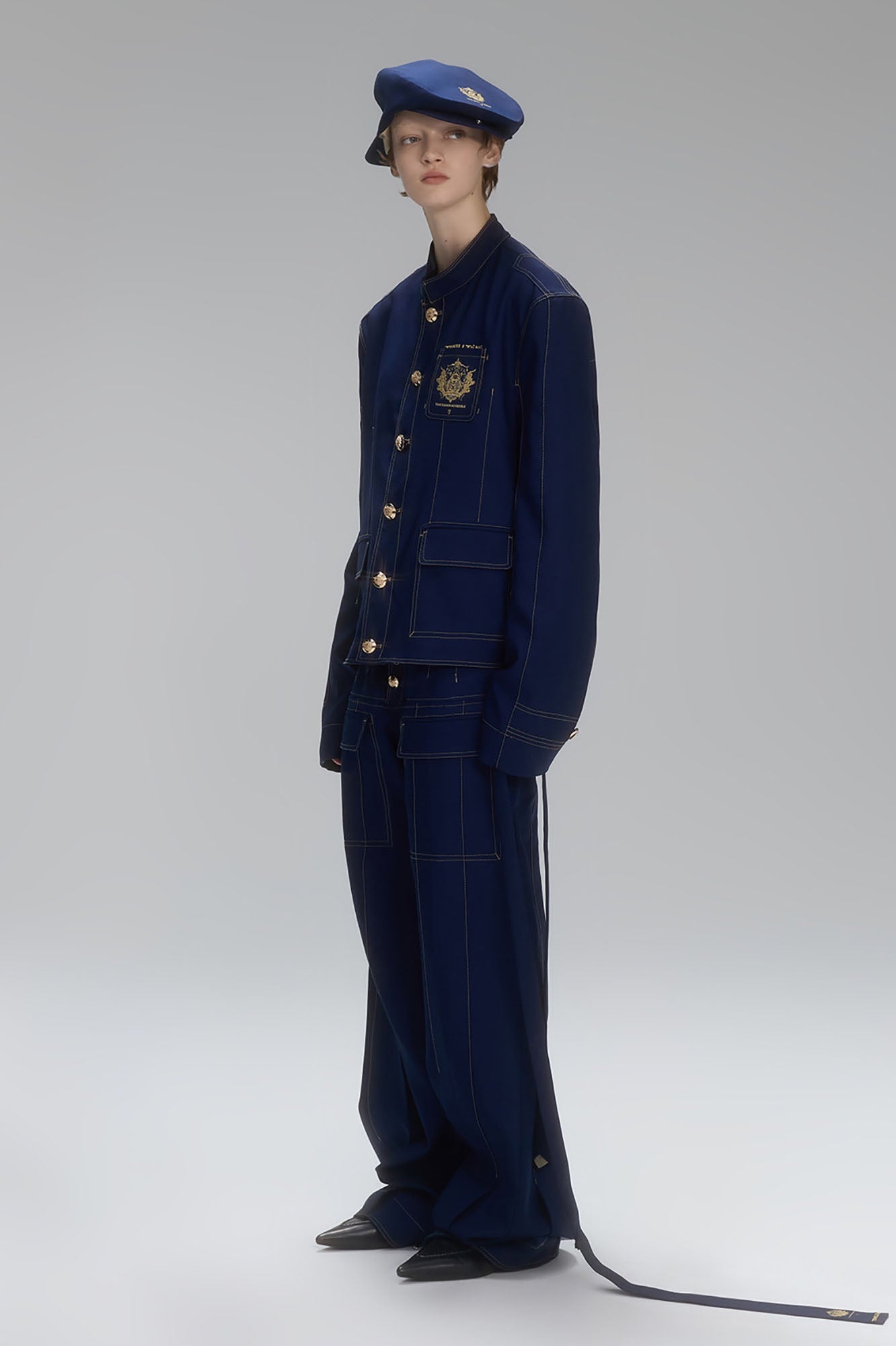 TIWILLTANG Stitched Badge-Embroidered Jacket