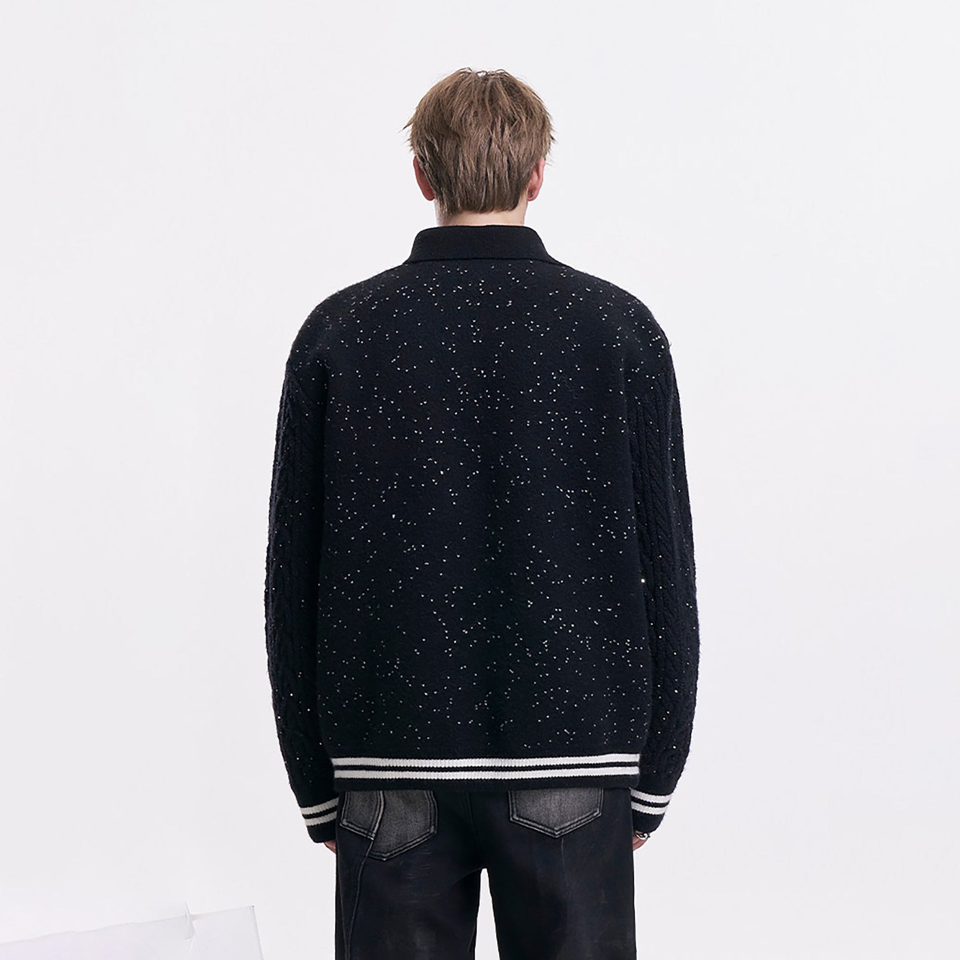 TIWILLTANG Asym Collar Embroidered LOGO Sweater-Sweater-XS (Preorder)-Free Shipping Leatheretro