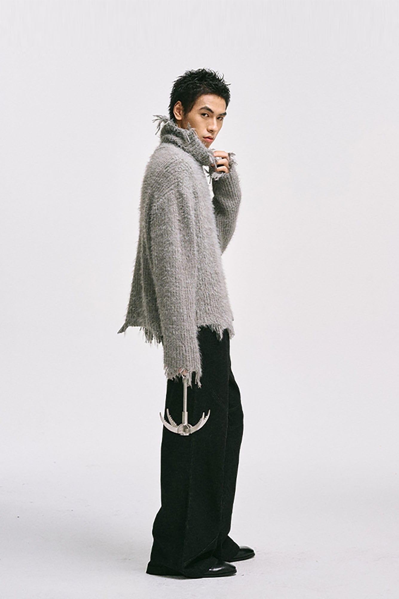 CATSSTAC Essential Panel Belt Wide-Leg Jeans-Jeans-M-Free Shipping Leatheretro