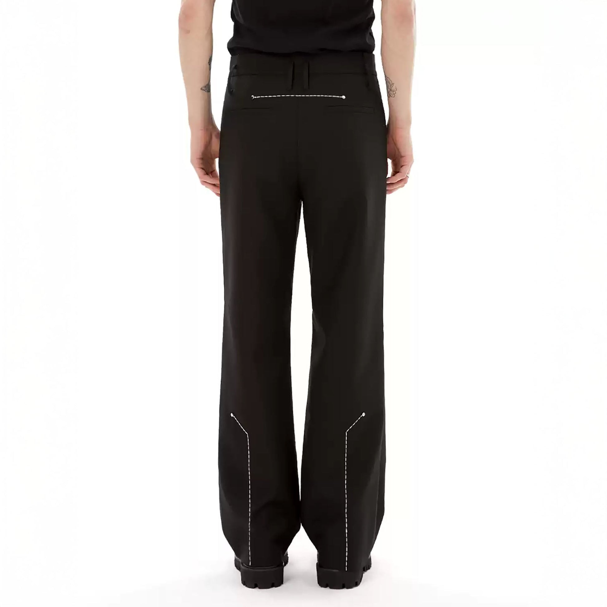 TIWILLTANG Rivet Stitch Embroidered Straight-Leg Pants-Pants-S-Free Shipping Leatheretro