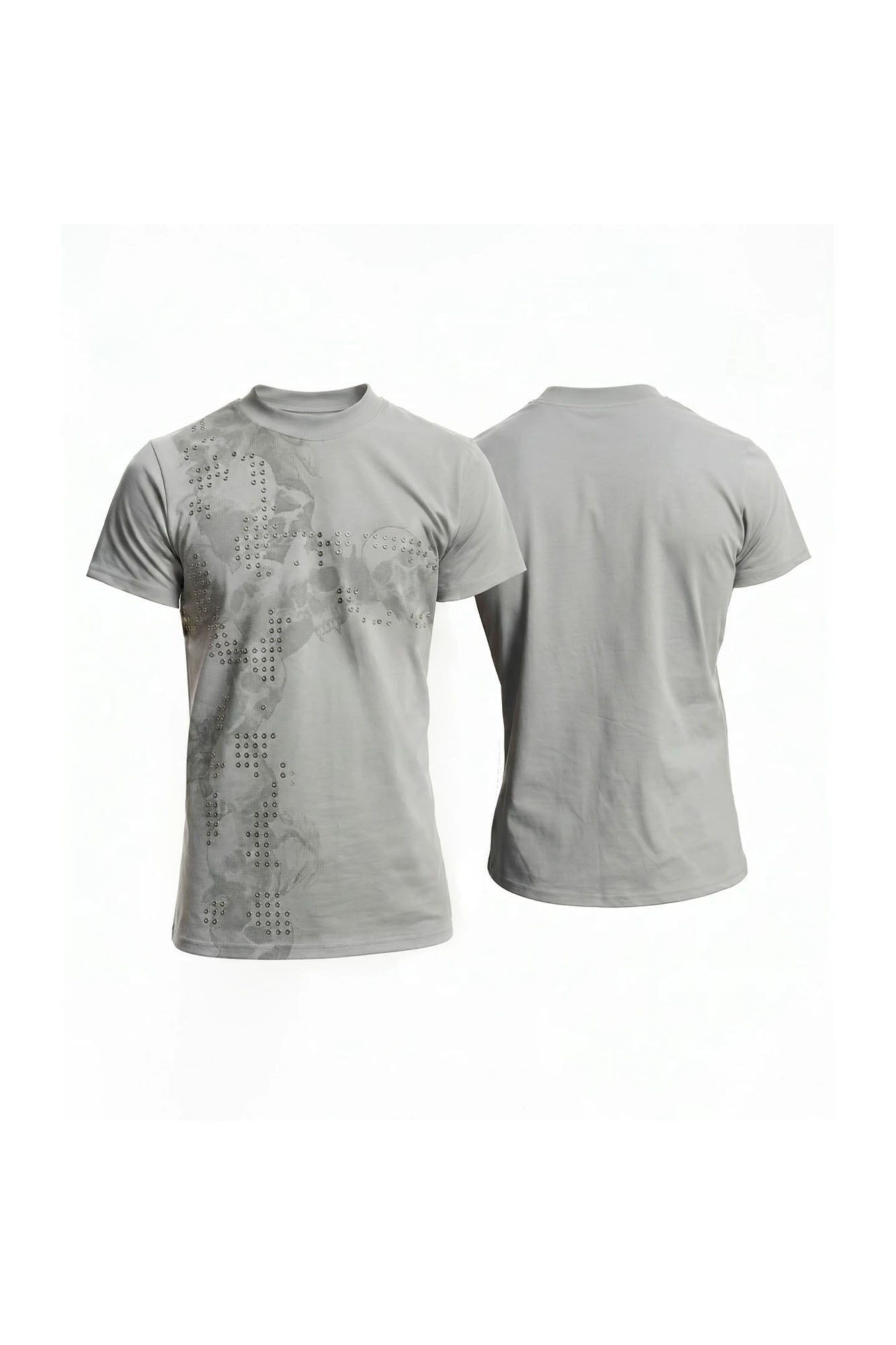 DND4DES Rivet Cross Graphic T-Shirt-T Shirt-S-White-Free Shipping Leatheretro