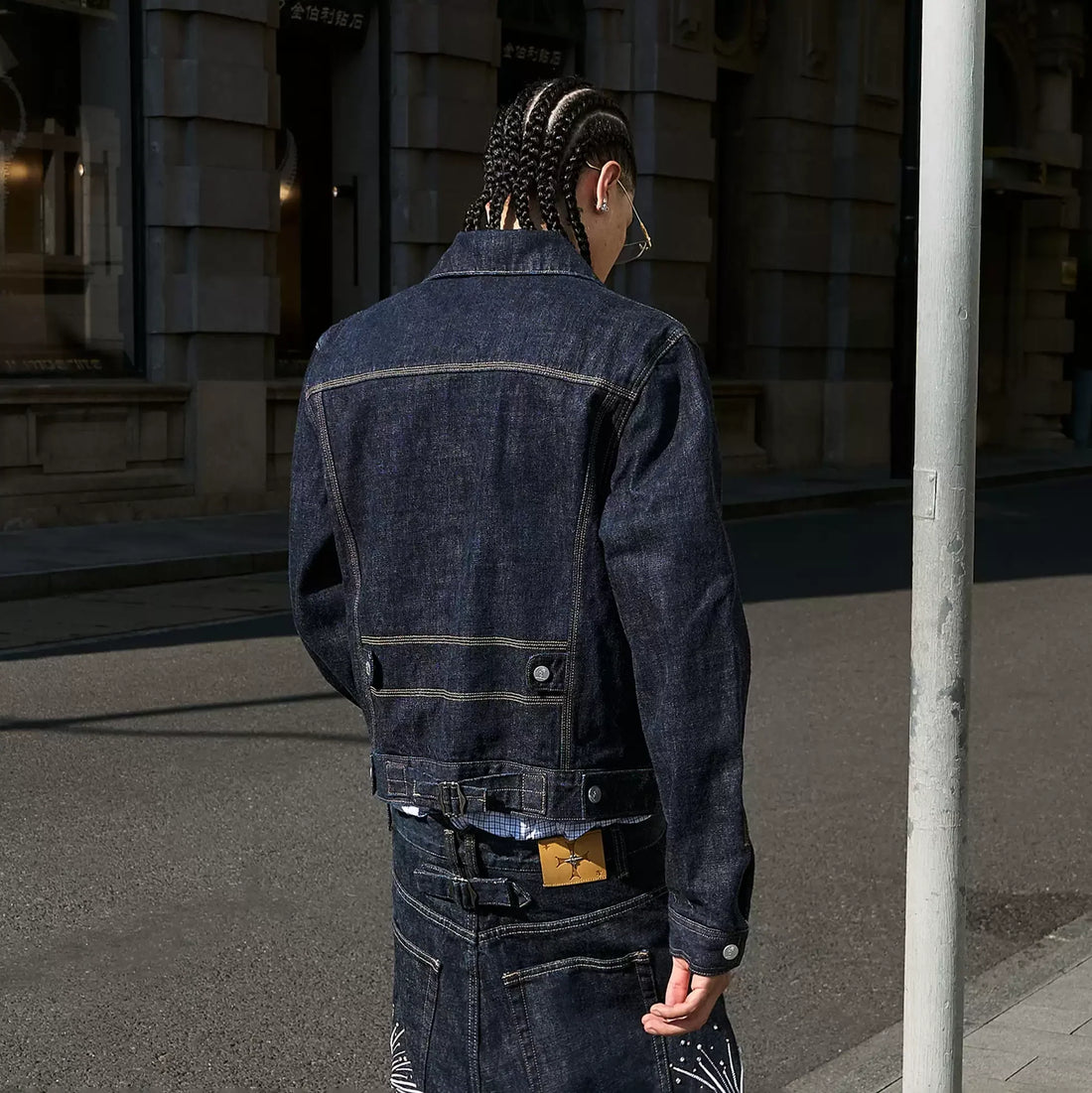 STEEPC Selvedge Double-Breasted Lapel Denim Jacket-Jacket-S(1)-Free Shipping Leatheretro