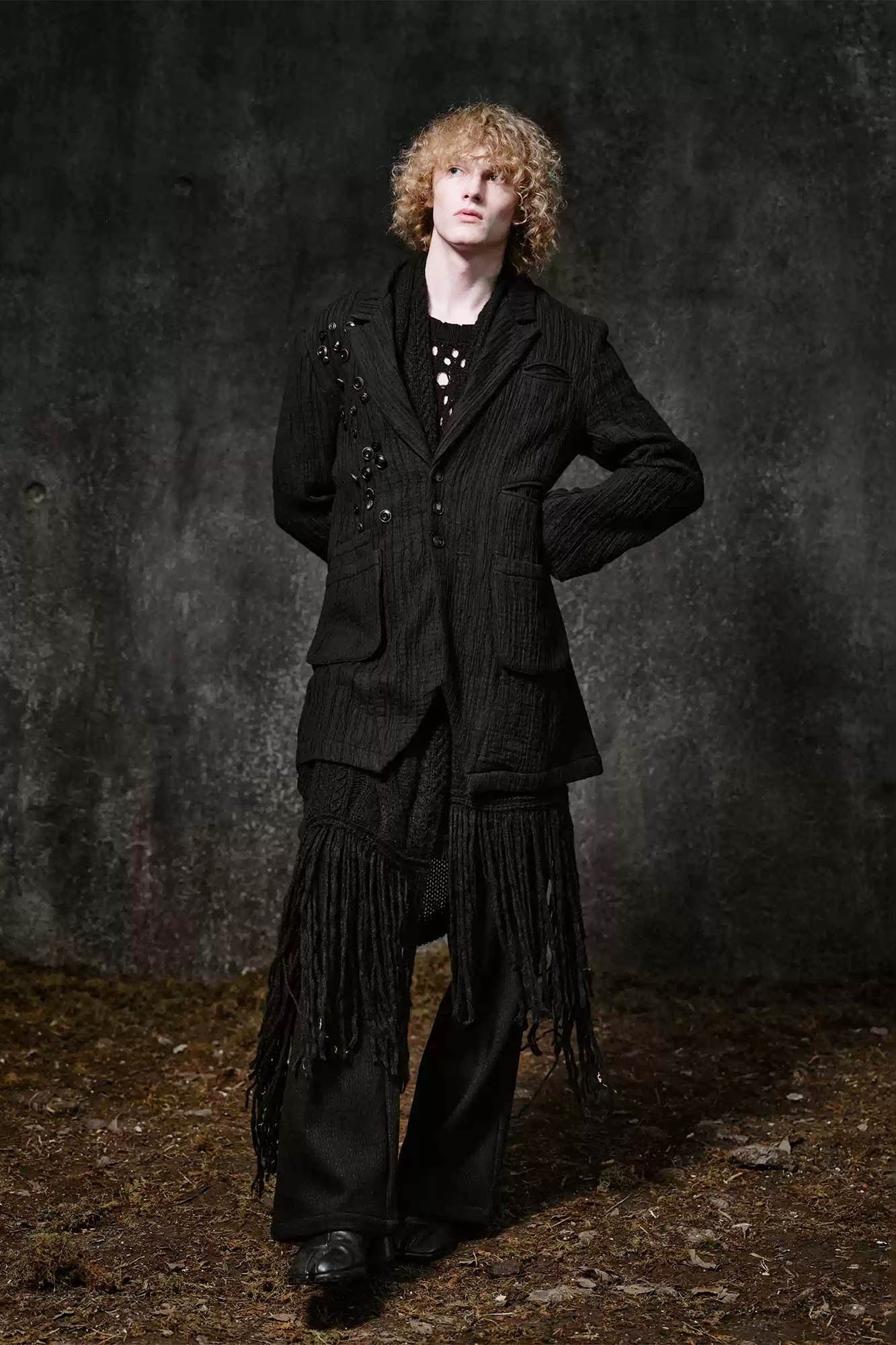 ILNya Nieternite Nifutur Side Button Pleated Wide-Leg Trousers-Pants-S(0)-Free Shipping Leatheretro