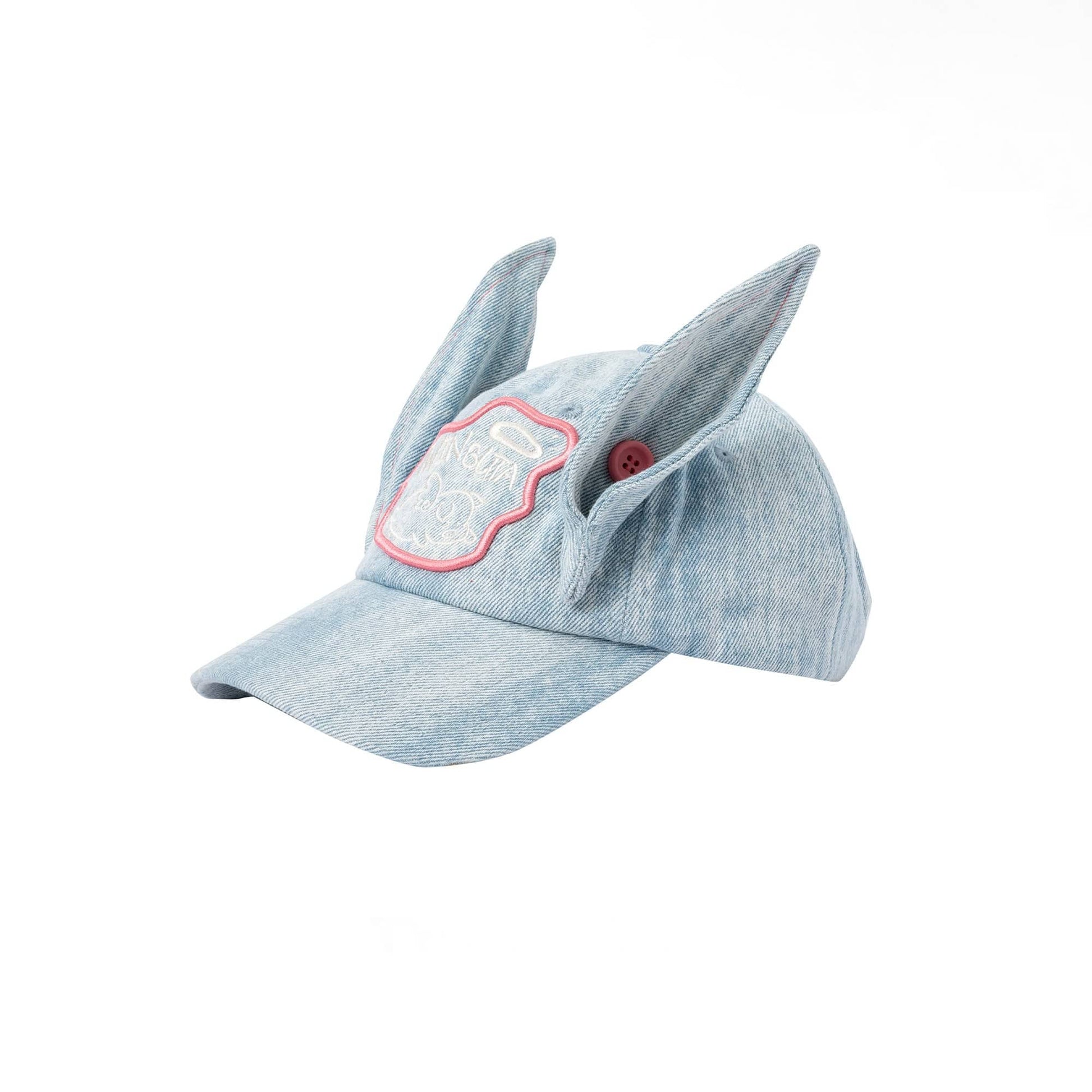 TWINBUTA Denim Ear Embroidered Cap-Hat, Cap, Beanie-One size-Free Shipping Leatheretro