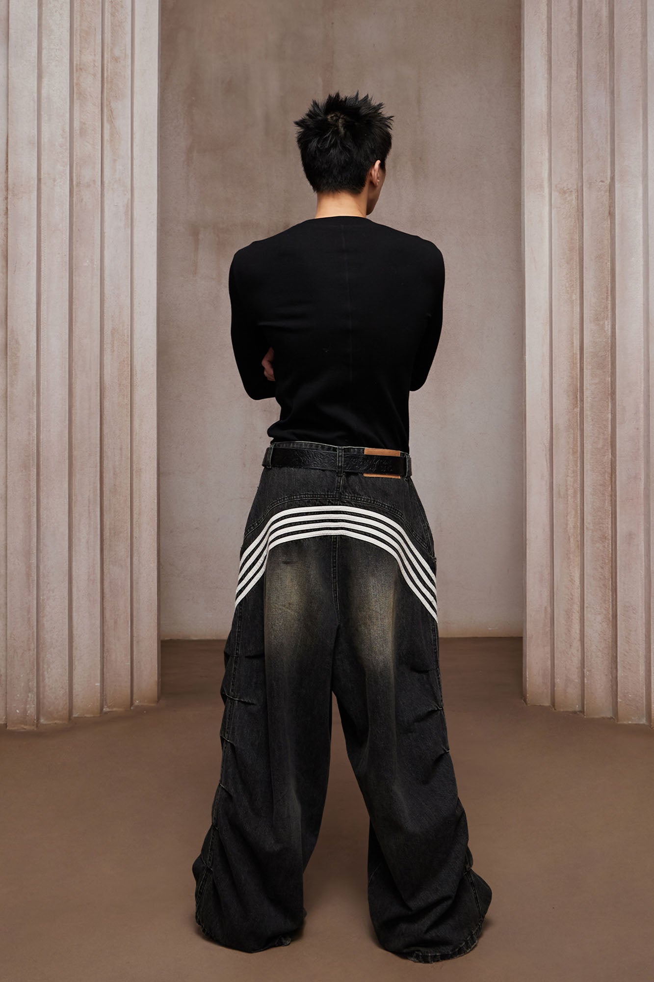 DND4DES Bullet LOGO Graphic Long-Sleeve Tee-L/S Tee-S-Black-Free Shipping Leatheretro