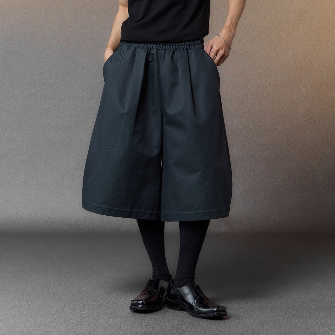 ALVNG AR ANTS Pleated Balloon Shorts-Shorts-S-Purple-Free Shipping Leatheretro